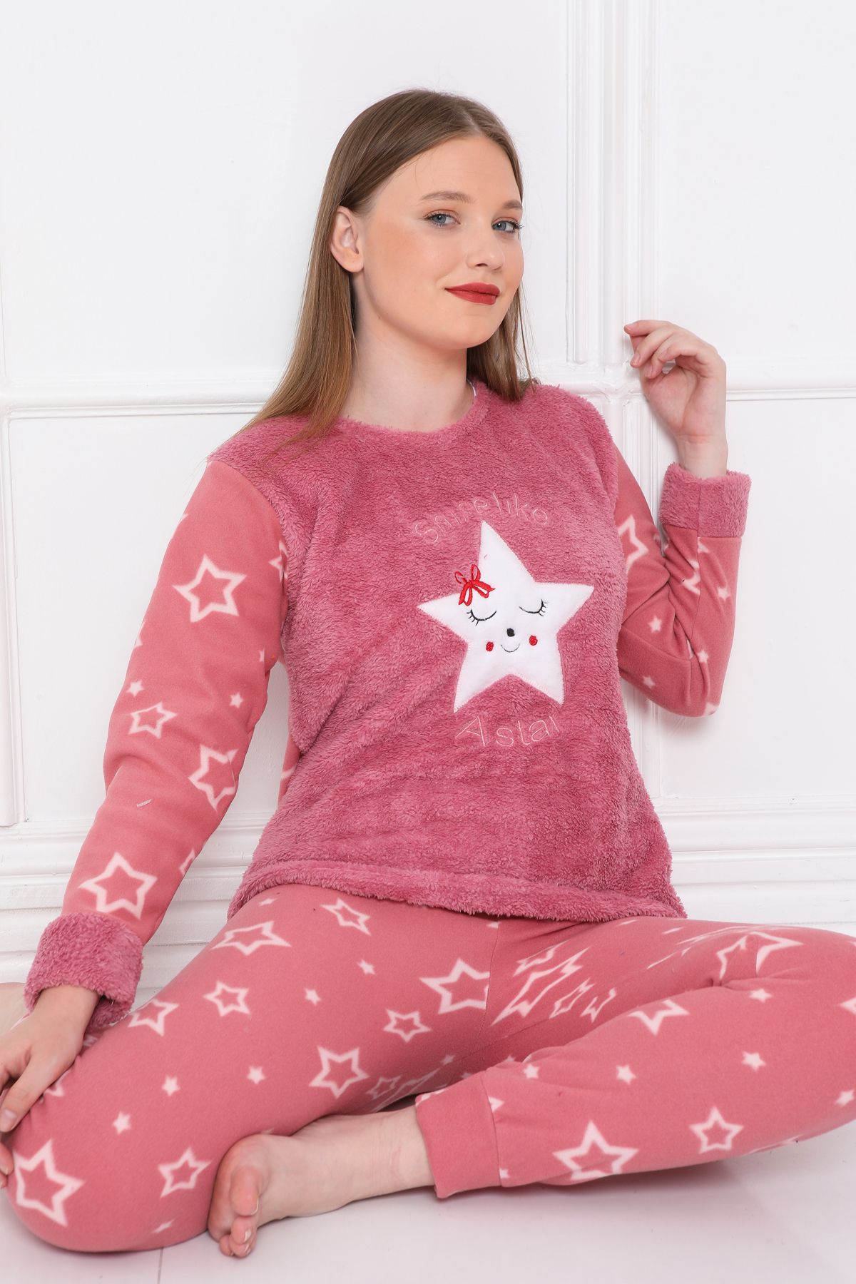 FAMES PİJAMA-WINTER FLEECE PAJAMAS SET 8