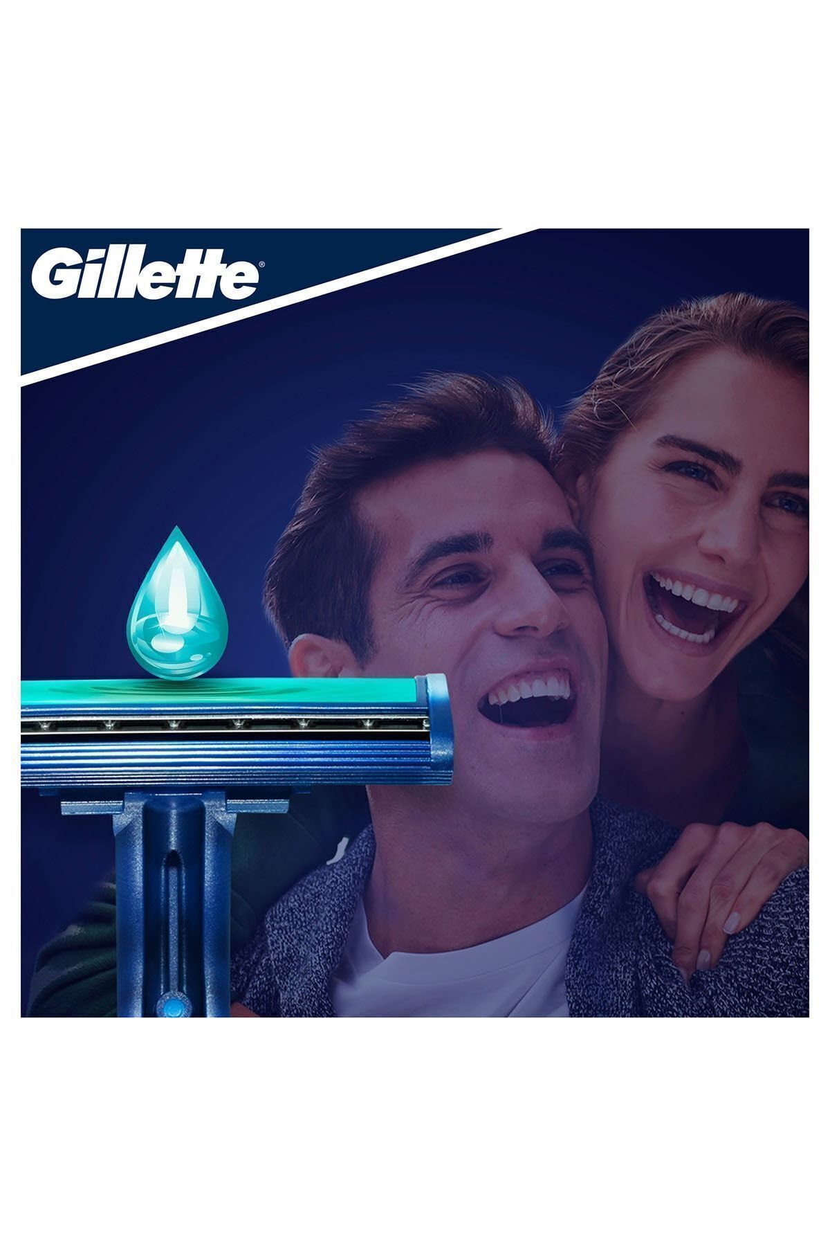 Gillette-New Blue2 Plus Disposable Men's Razor Blade 10Pcs 890799 6