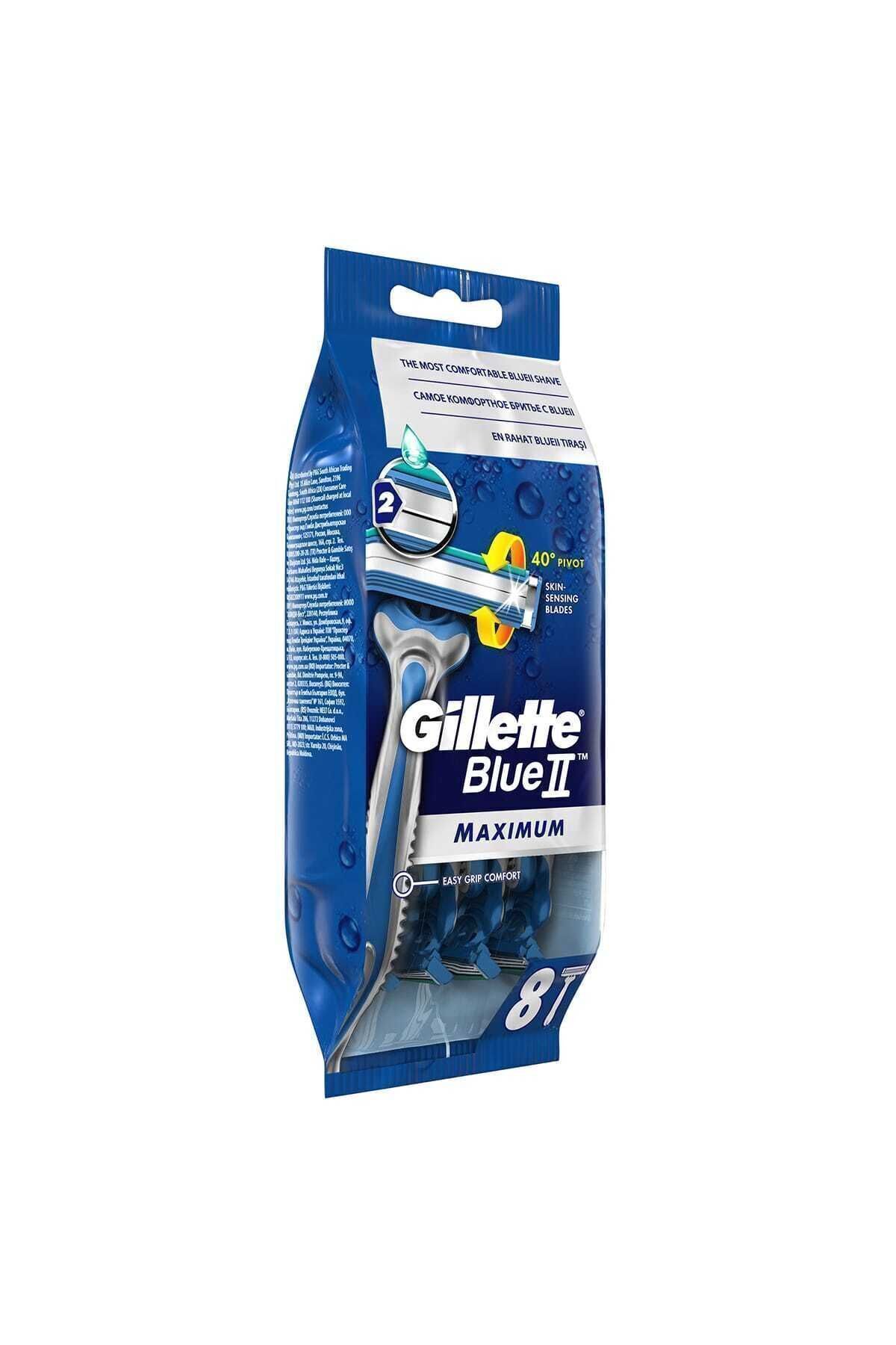 Gillette-ماكينة حلاقة بلو 2 ماكسيموم للاستعمال مرة واحدة 8 قطع 3