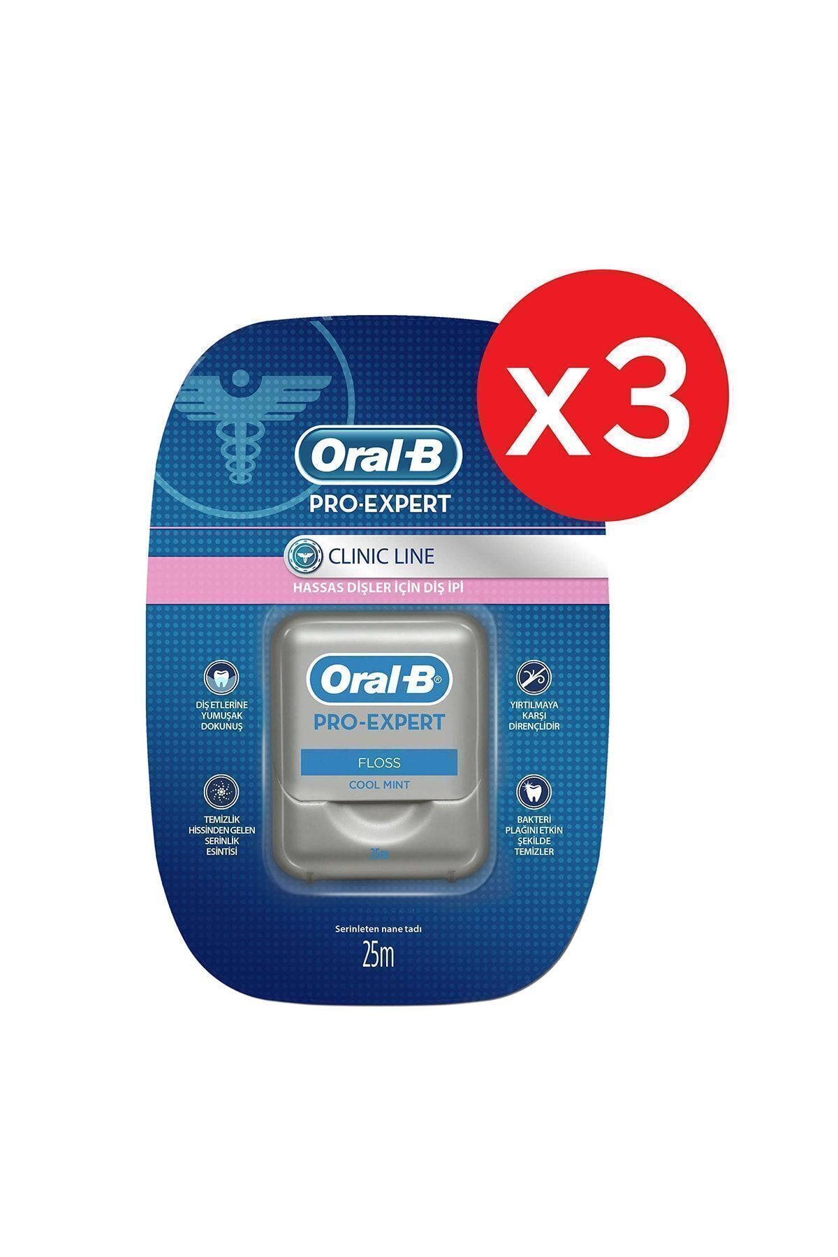 Oral-B Diş Ipi Pro-expert Clinic Line 75 M (25 M X3)