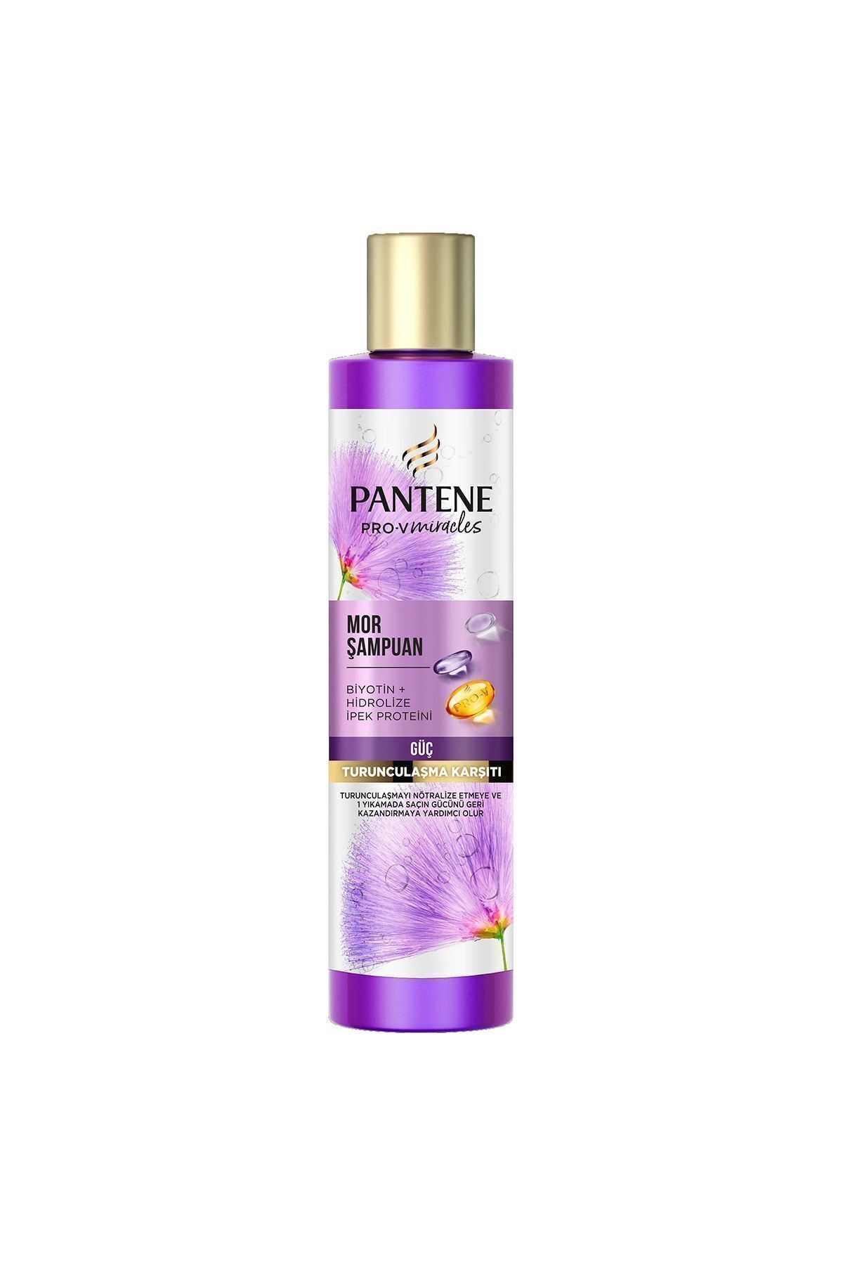 Pantene Biyotin Pro-v Ipeksi Parlaklık Mor Şampuan 225ml. Boyalı/röfleli Saçlar Içindir-2