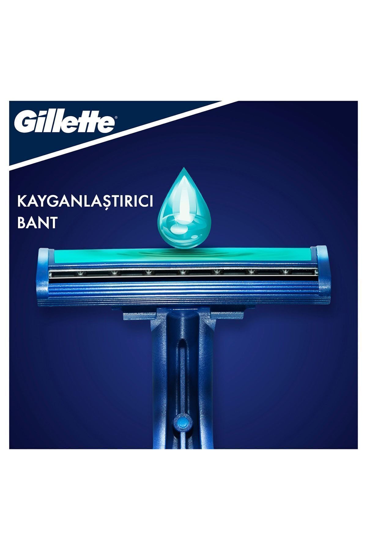 Gillette-New Blue2 Plus Disposable Men's Razor Blade 10Pcs 890799 8