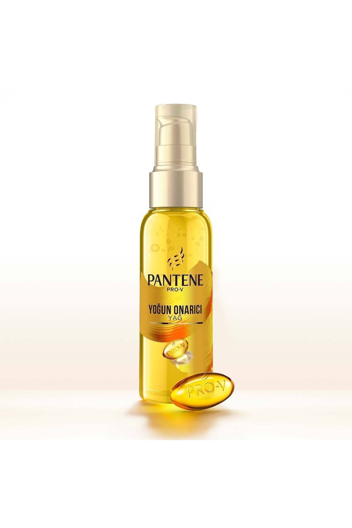 Pantene Saç Bakım Yağı Keratin Özlü Onarıcı E Vitaminli 100 ml x 3-3