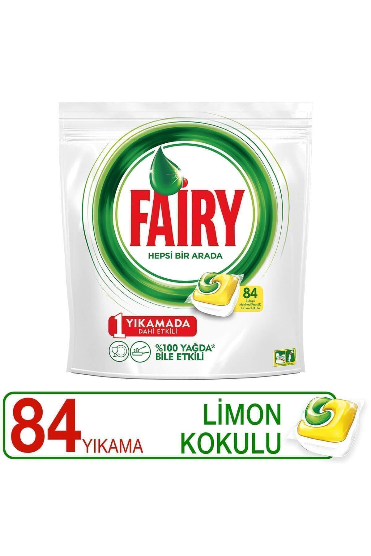 Fairy Hepsi Bir Arada Limonlu Bulaşık Makinesi Tablet Deterjan