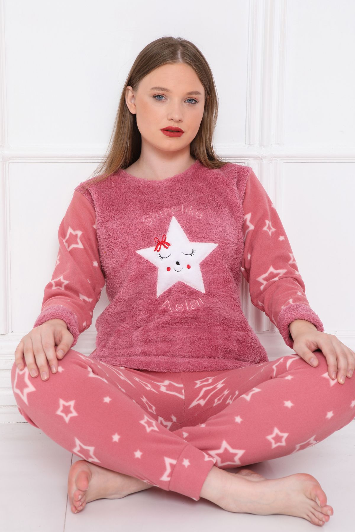 FAMES PİJAMA-WINTER FLEECE PAJAMAS SET 2