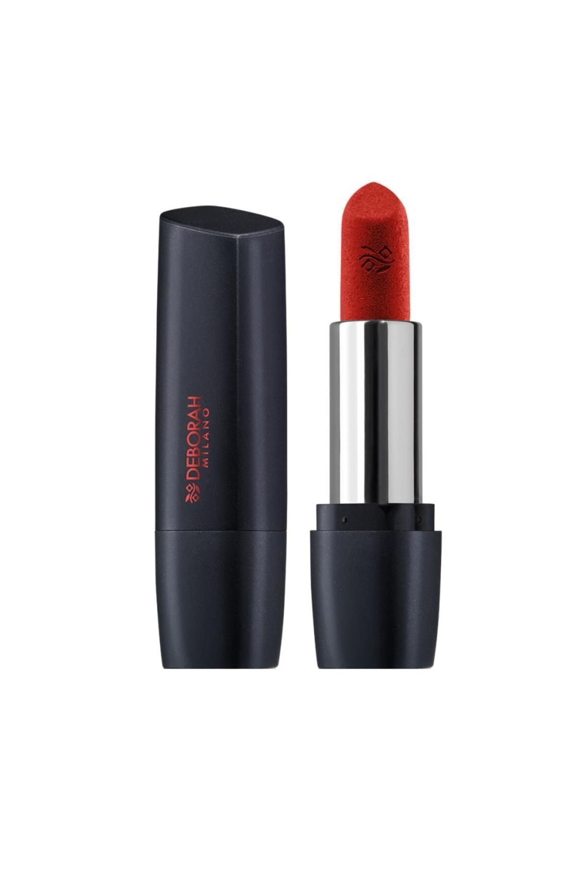 Deborah-Milano Red No: 32 Rusty Red Matte Lipstick 2