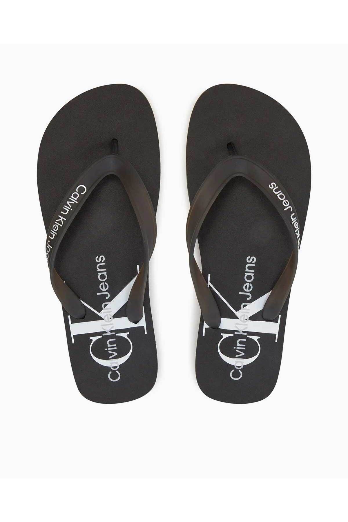 Calvin Klein-Monogram Patterned Beach Sandal - Flip Flop Flip Flops 2