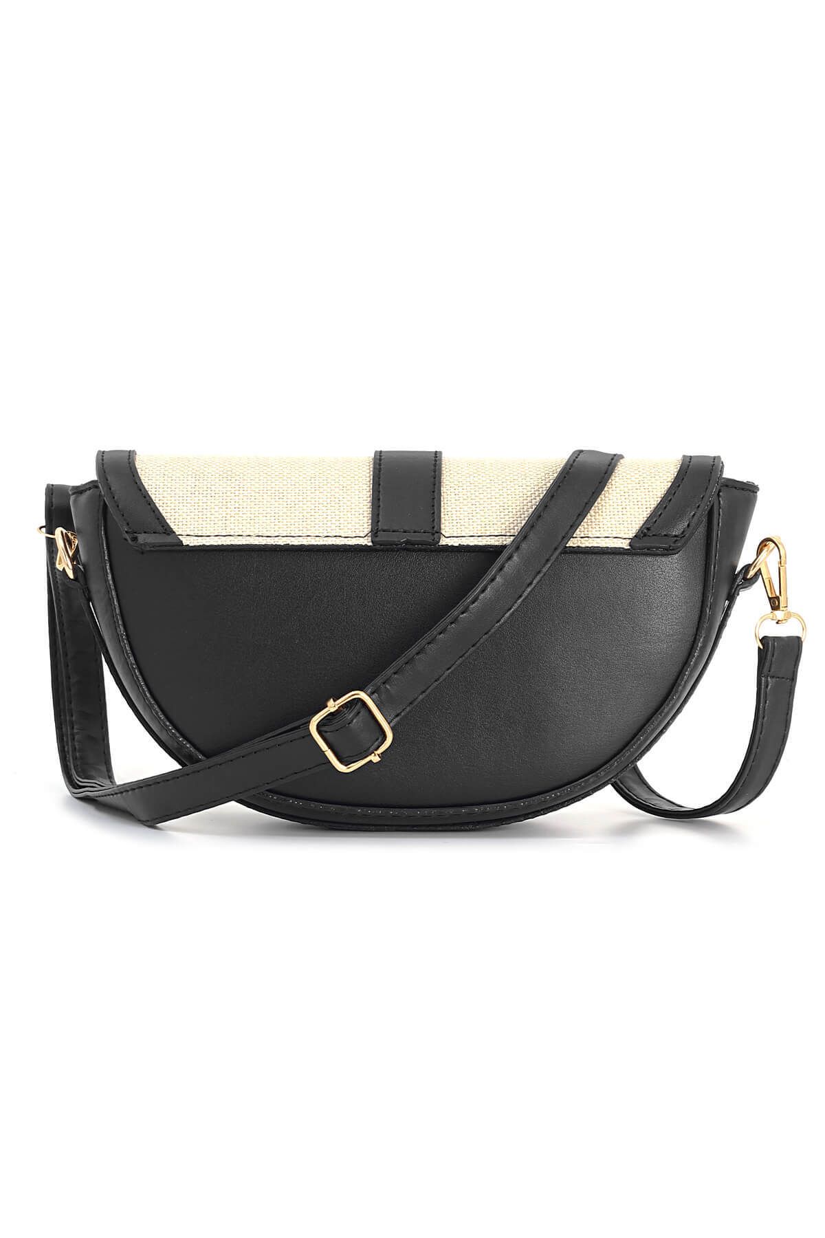 SOHO-Stylish Minimal Hand and Shoulder Bag with Adjustable Crossbody Strap and Special Design Lock Accessory 3