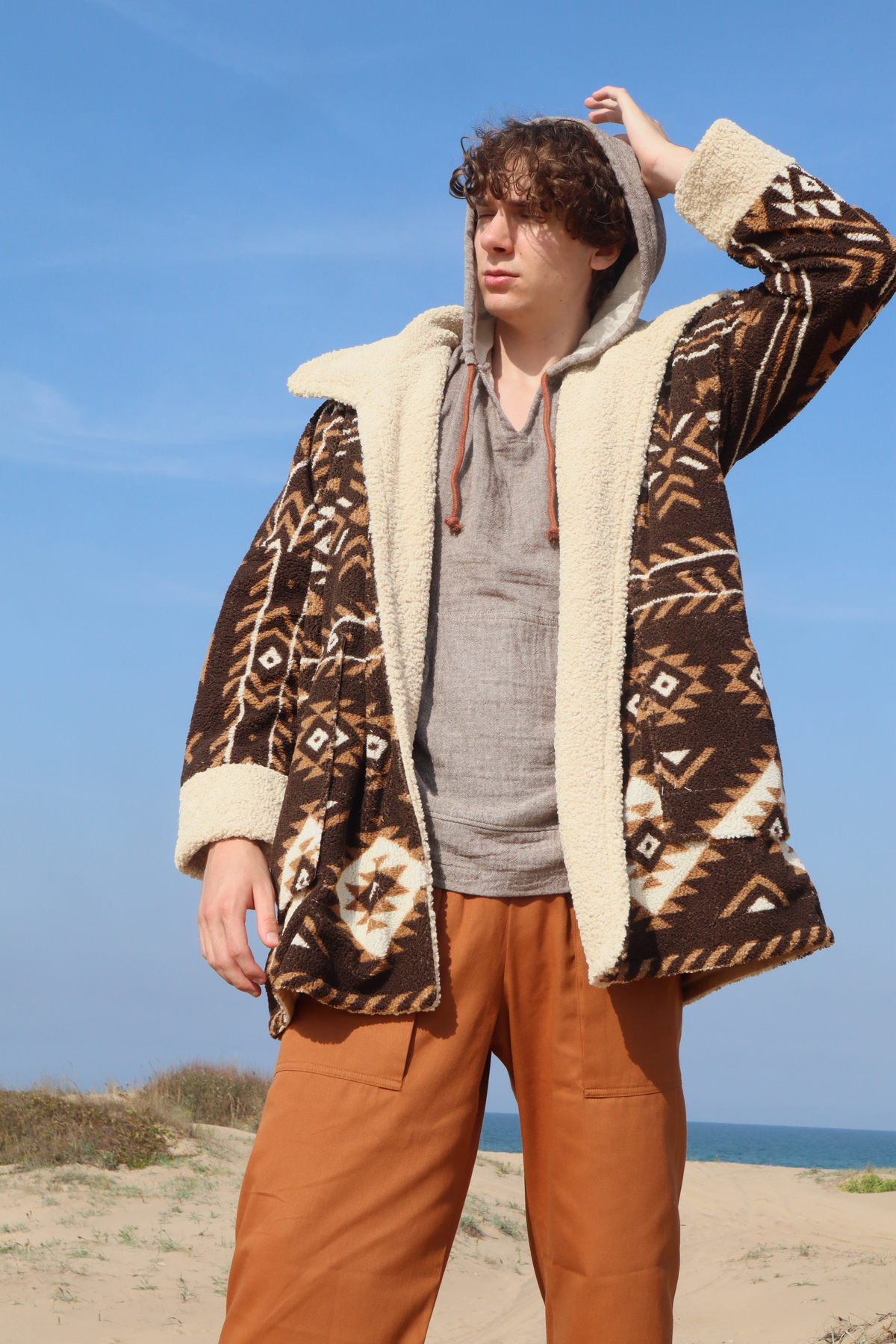 Su Koleksiyon  Navajo Palto - Görsel 2