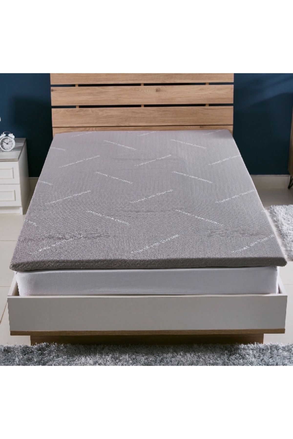 Home Box-غطاء مرتبة مزدوج من إسفنج ميموري فوم مدمج 120×200 سم 2