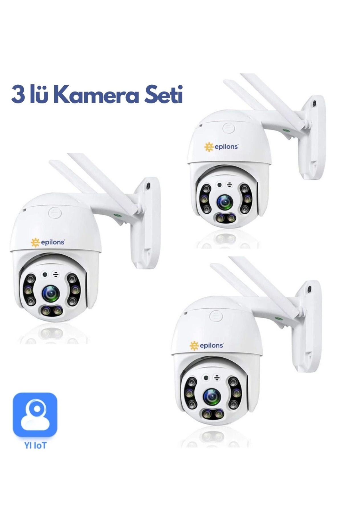 opencart Yeni Sezon Krg 3 Adet Güvenlik Kamera Hd Lens İç Dış Mekan Suya Danıklı Ip Wifi Network Kampanya