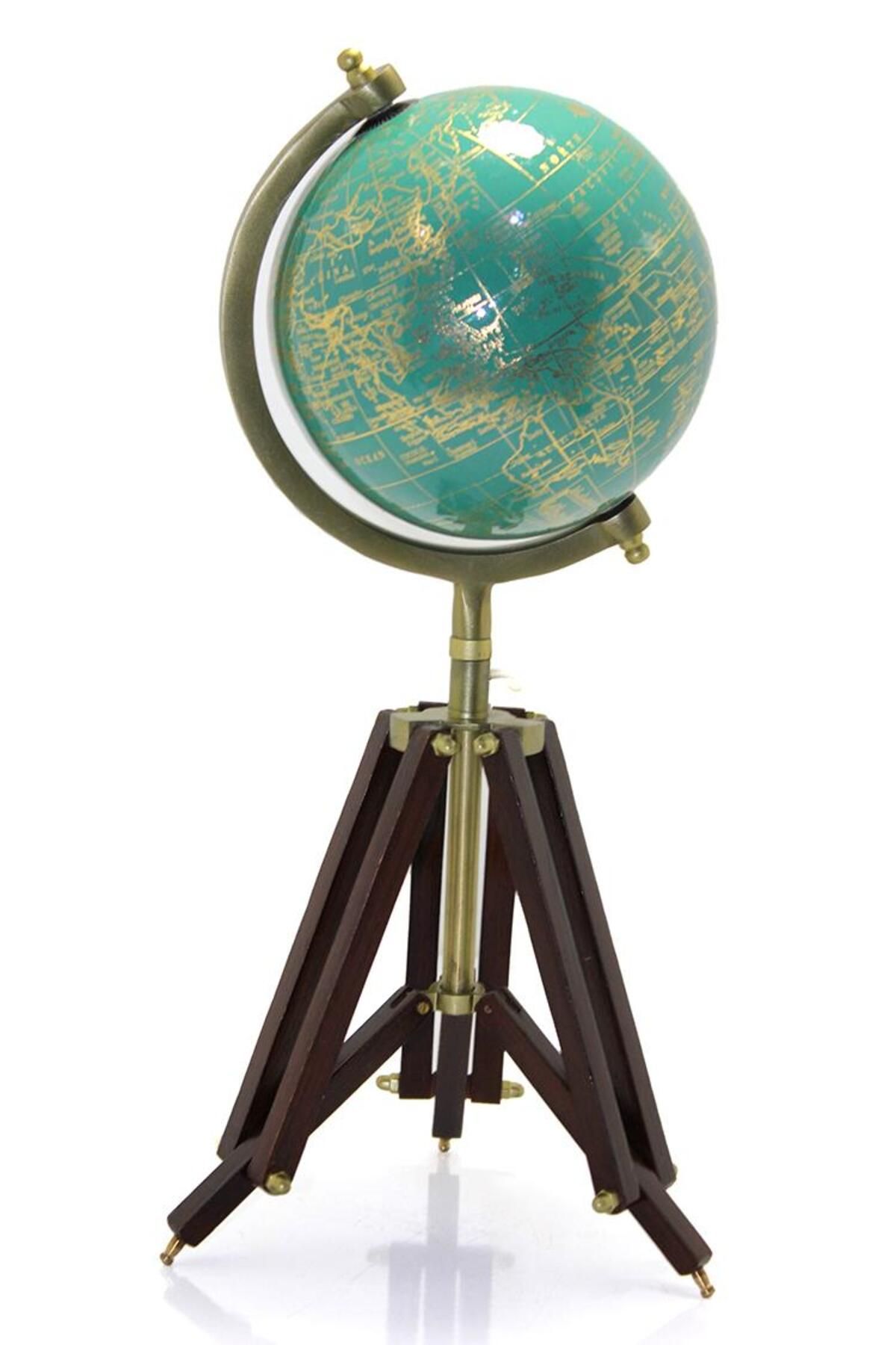 LiderGlobal Tripod Standlı Dönen Dekoratif Dünya YerKüre Harita Hediyelik
