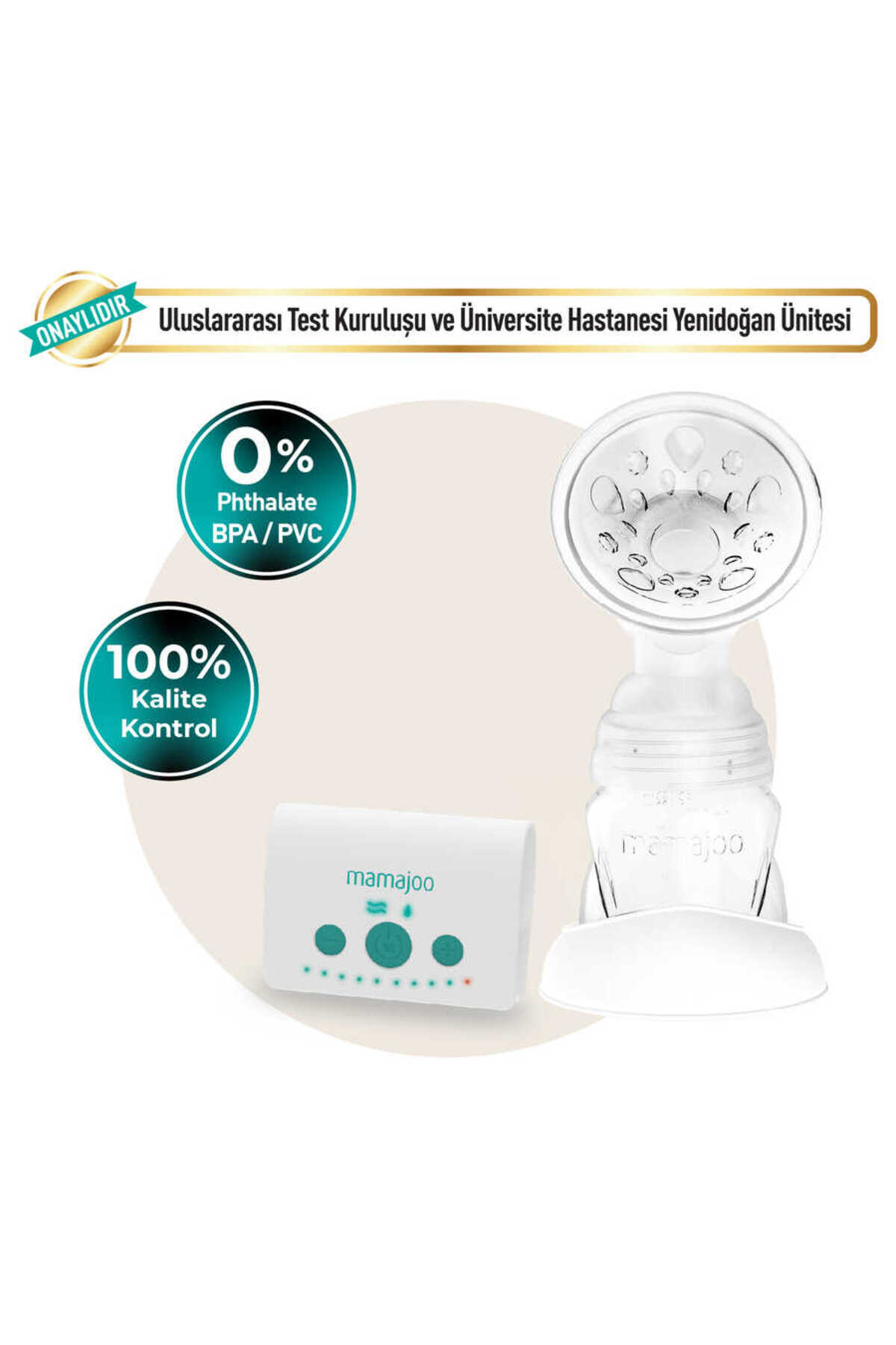 Mamajoo Elektrikli USB Tekli Göğüs Pompası 160 ml | 15 Kademe Ayarı fotoğrafı 2 (önizleme)