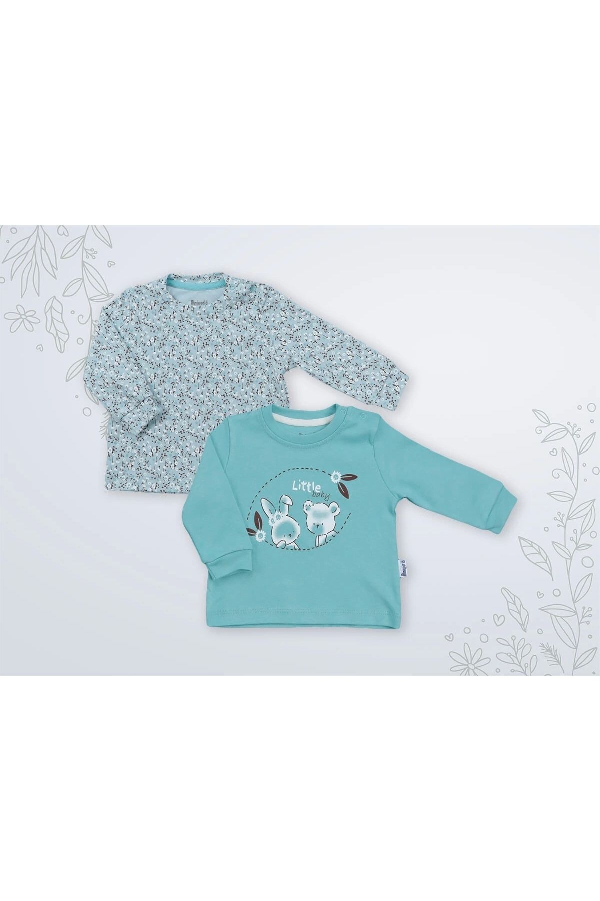 Miniworld-16458 2-Piece Sweatshirt Mint 1