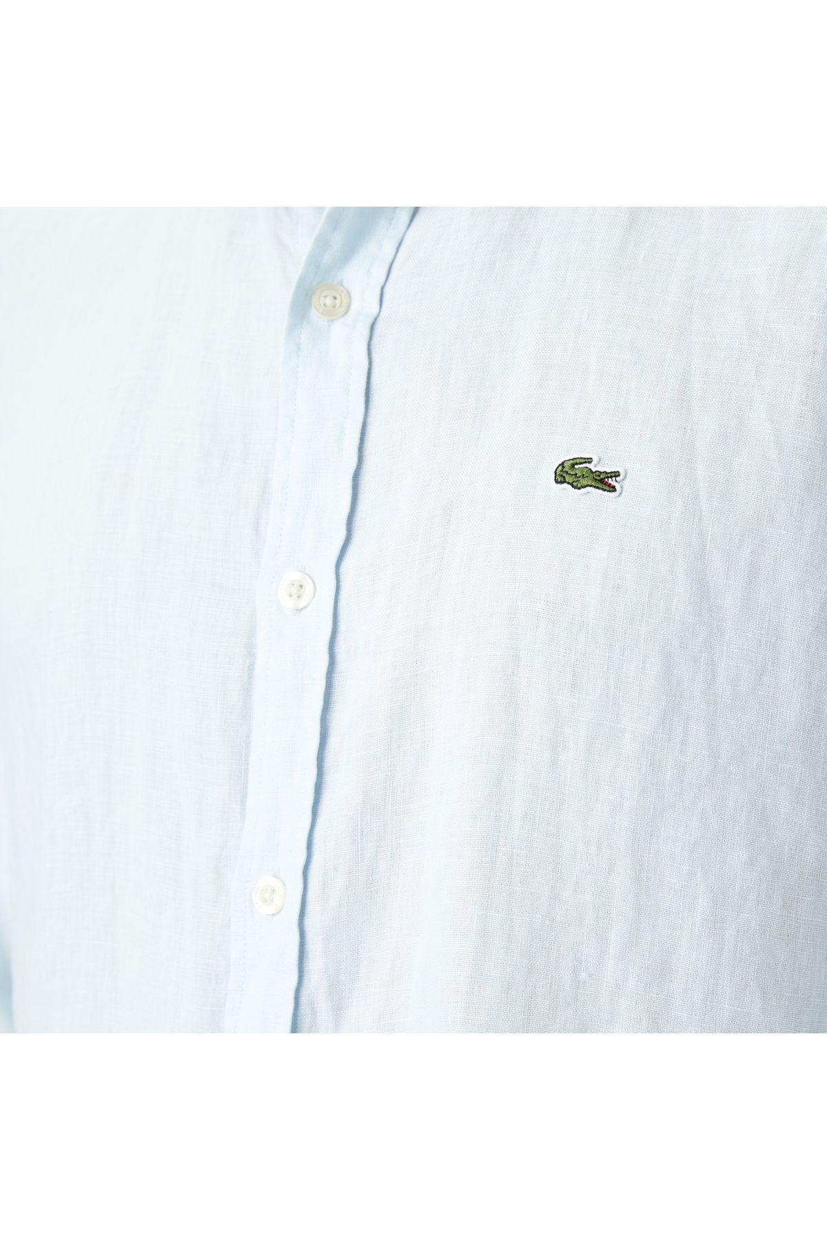 پیراهن / بلوز دکمه دار آبی مردانه اورجینال Lacoste