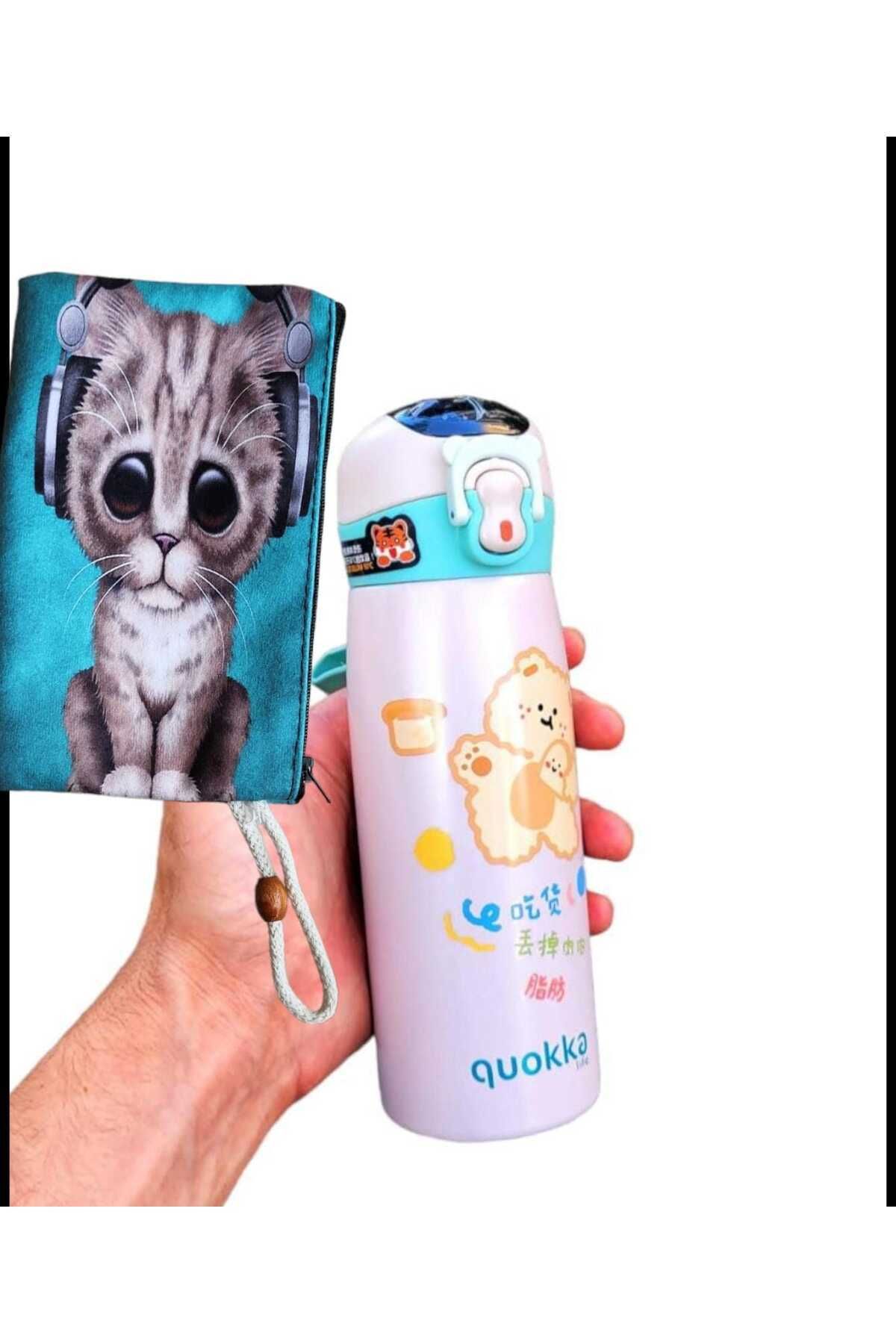 Quokka-temperature display thermos 500ml 4 different color types 1