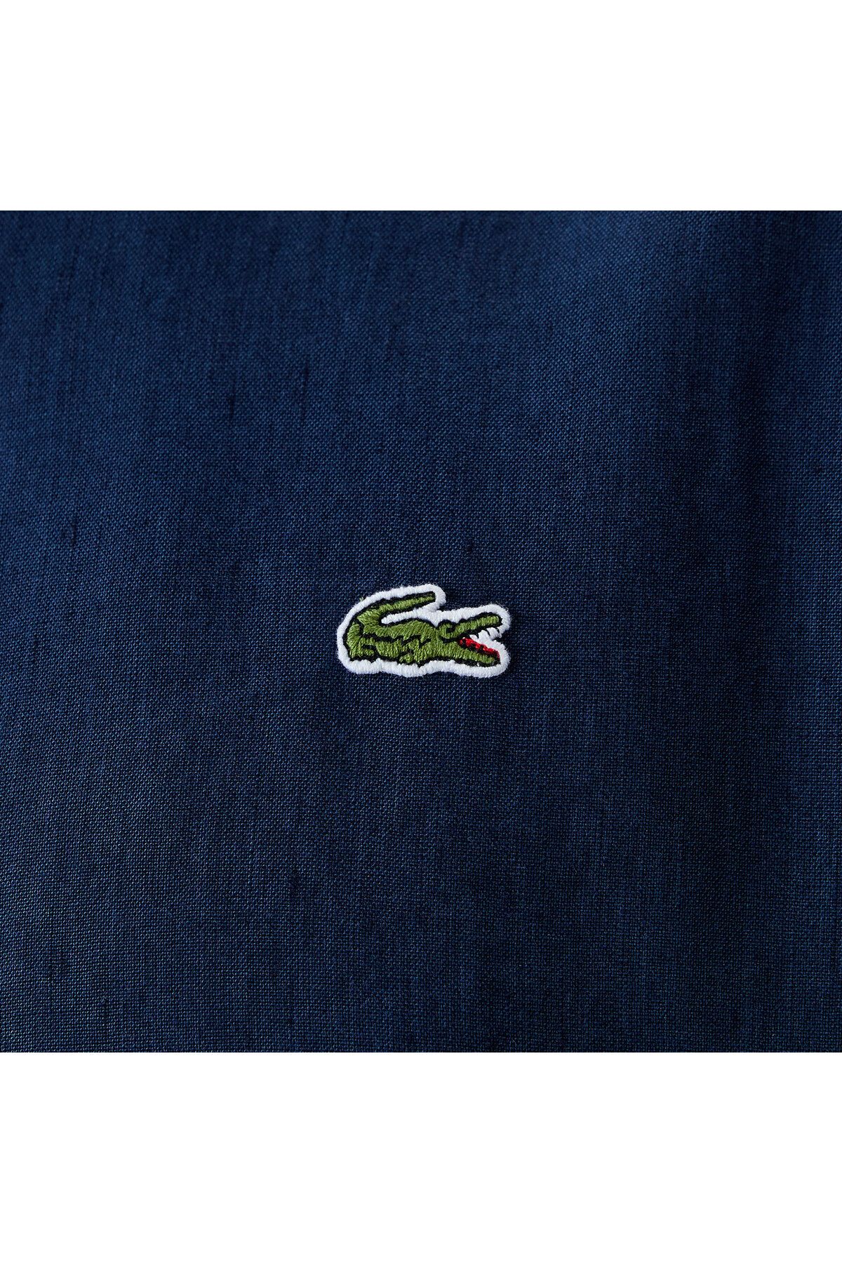 پیراهن / بلوز دکمه دار آبی مردانه مناسب اورجینال Lacoste