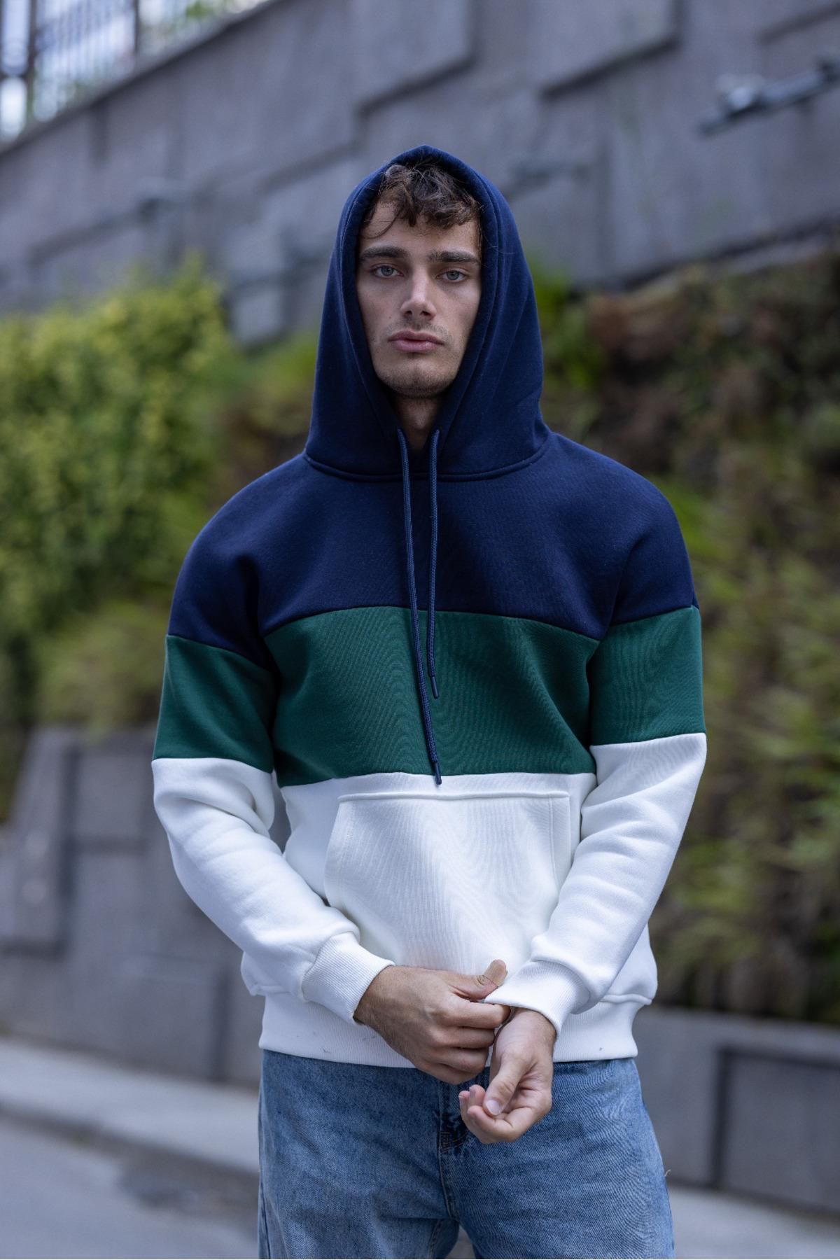 Oksit-Ανδρικό φούτερ Luan Three Thread Cotton Piece Hooded 4