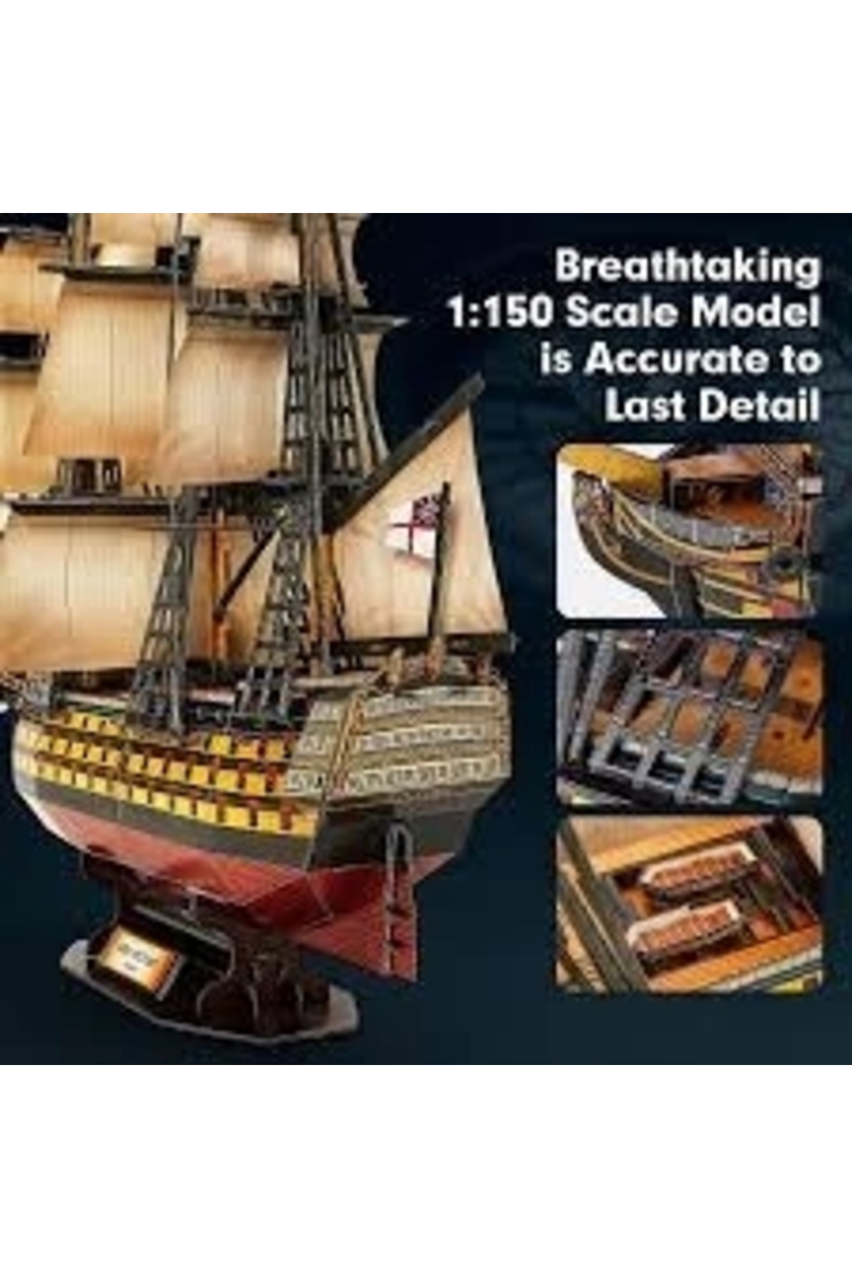 UNESCO Patrimonio mundial 鉄道模型 Genel Markalar CUB/T7019H Cubic Fun Hms Victory Gemisi 3D Puzzle