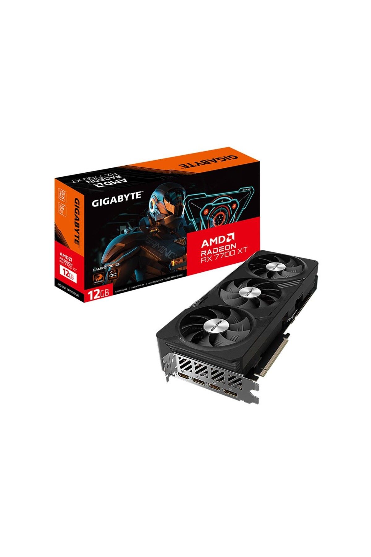 Gigabyte Radeon Rx 7700 Xt Gamıng Oc 12g Gddr6 192bit Amd Ekran Kartı -gv-r77xtgamıng Oc-12gd