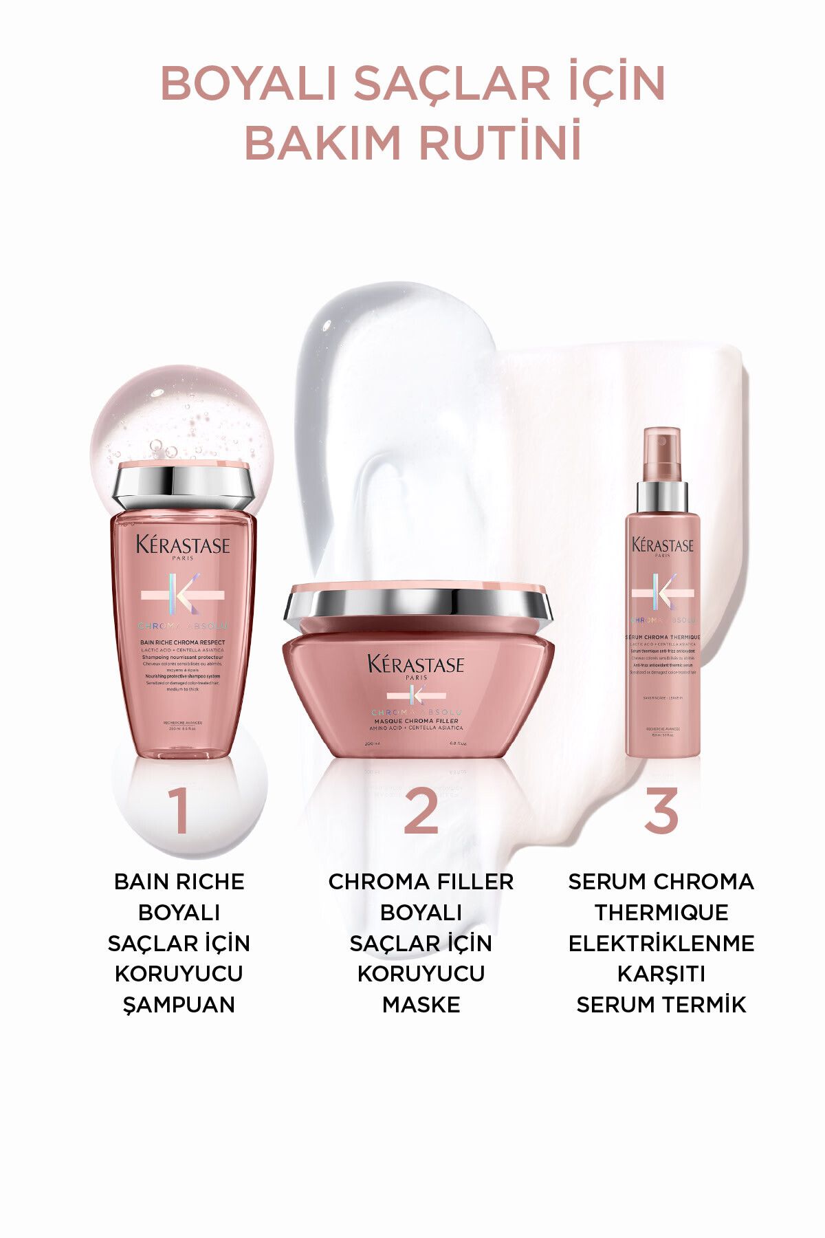 Kerastase Chroma Absolu Boyalı Saçlar Için Elektriklenme Karşıtı Antioksidanlı Termik Serum 150 ml-5