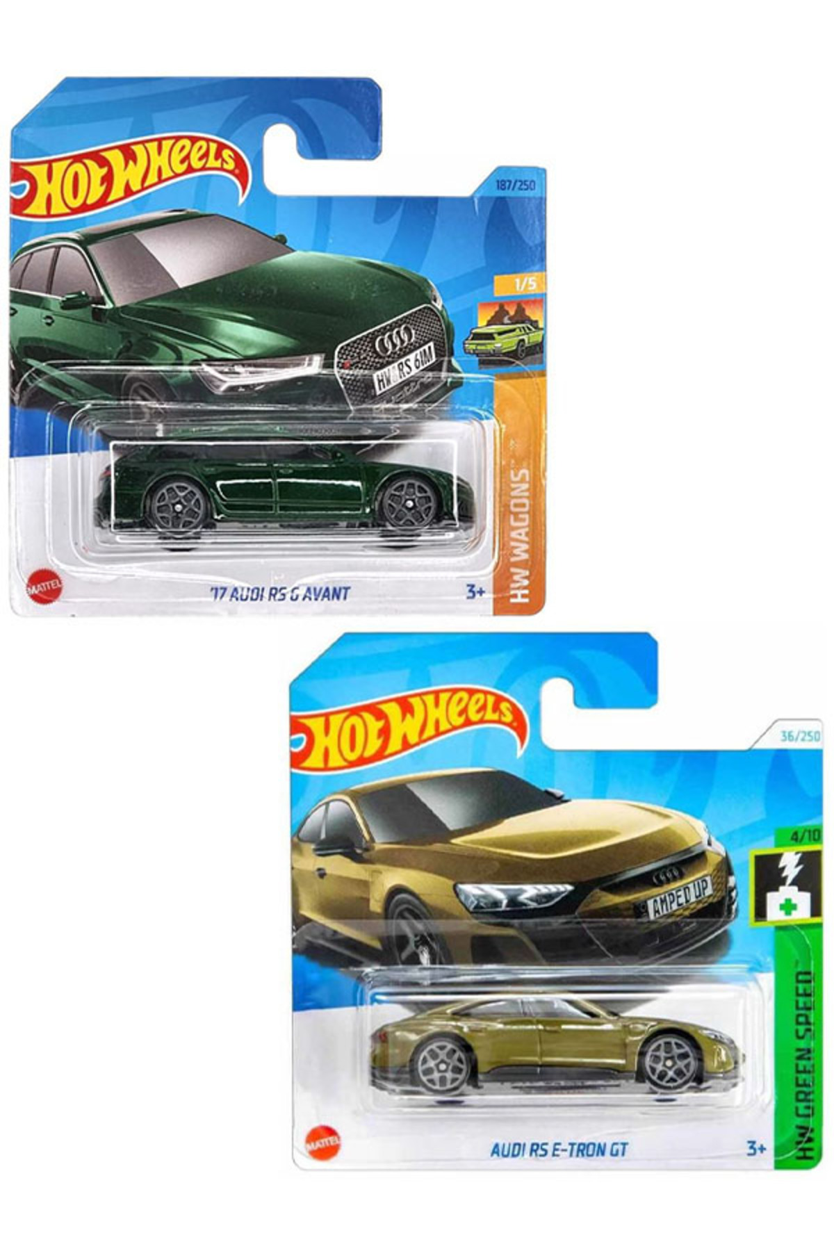 HOT WHEELS 2 Araç Audi Set Rs 6 Avant & Rs E-tron Gt (1/64