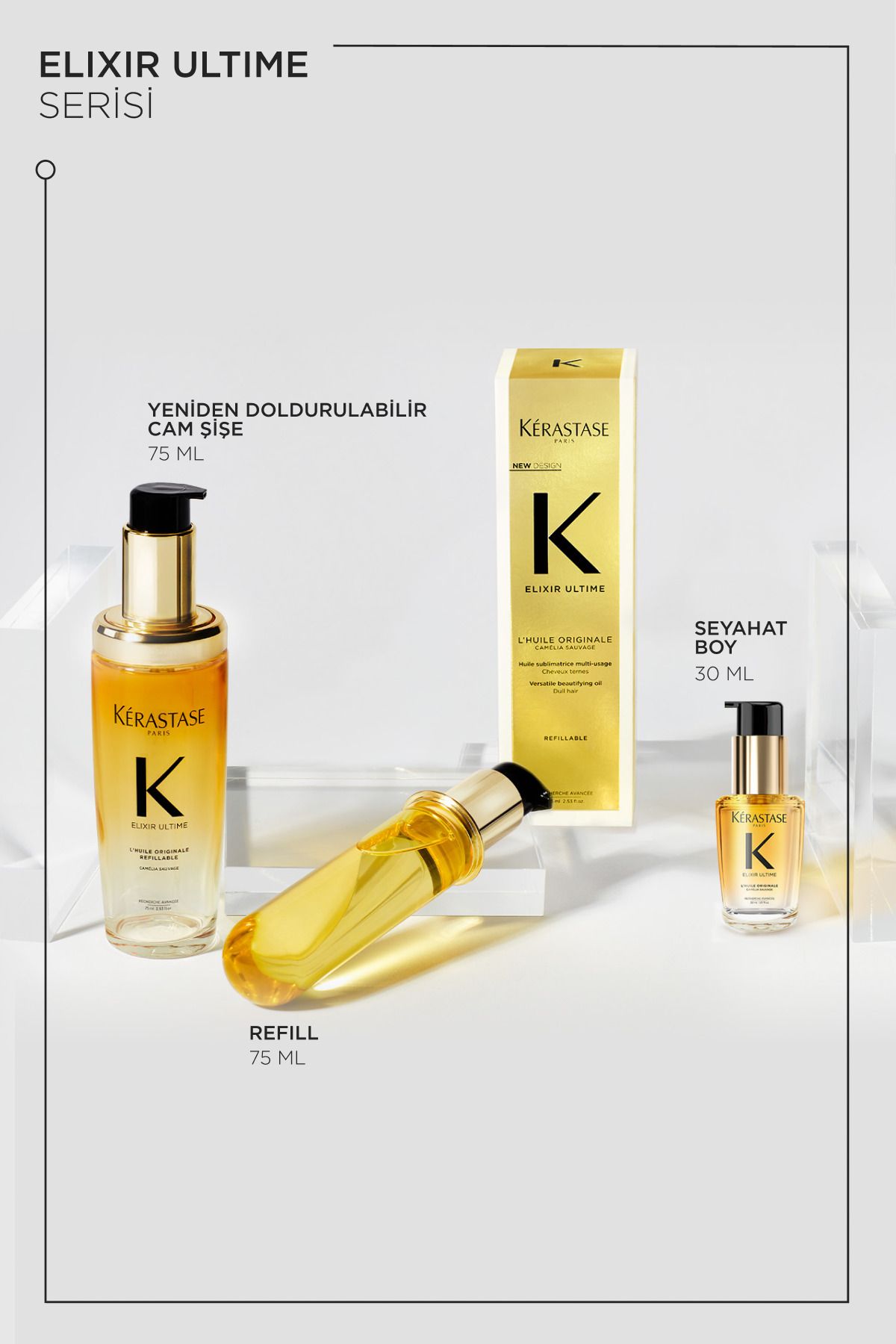 Kerastase Elixir Ultime Saç Bakım Yağı Refill 75 ml-8