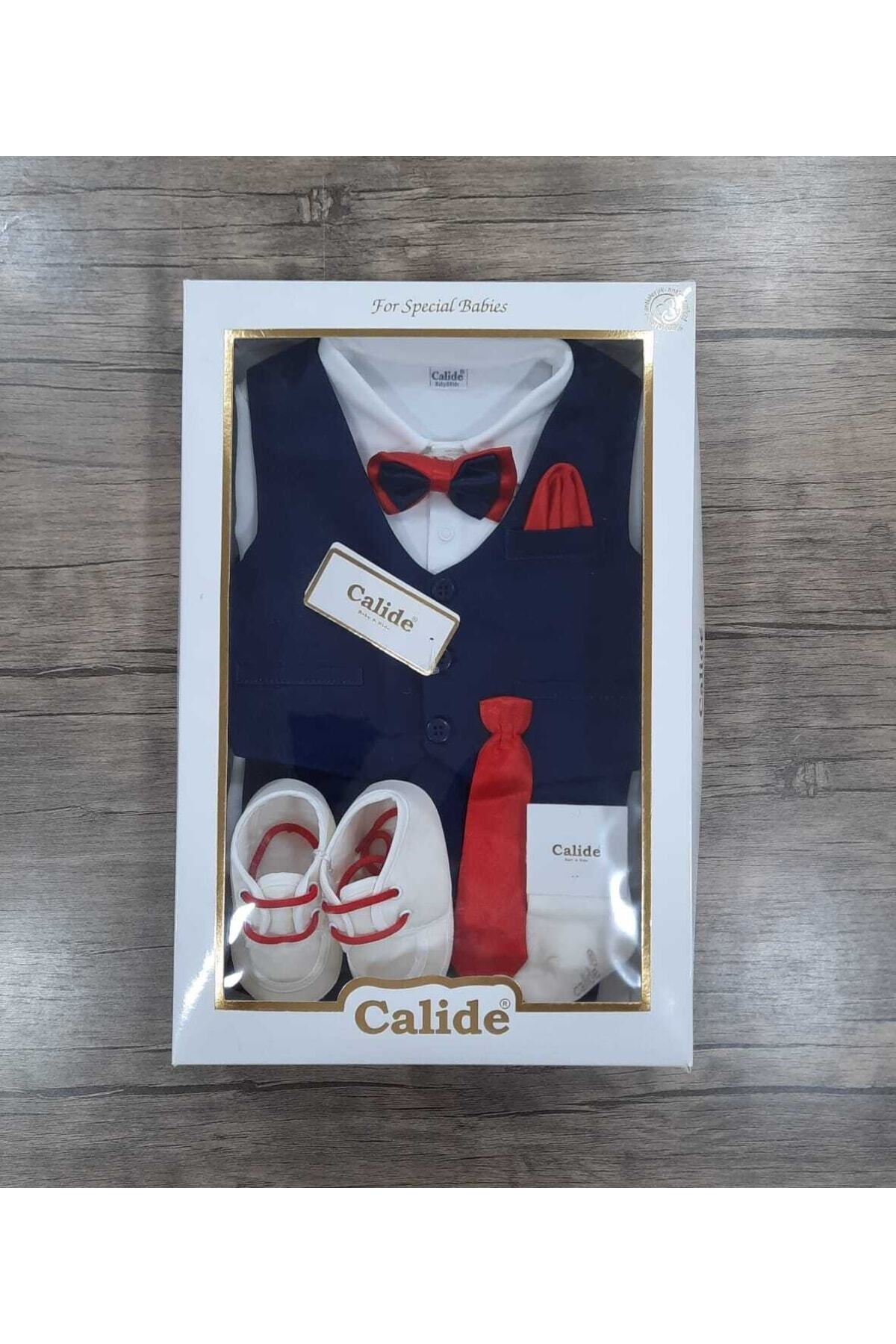 Calide Baby&Kids Erkek Bebek Mevlüt Takımı - Papyon & Kravatlı - Özel Gün Kıyafeti - 7'li Set fotoğrafı 6 (önizleme)