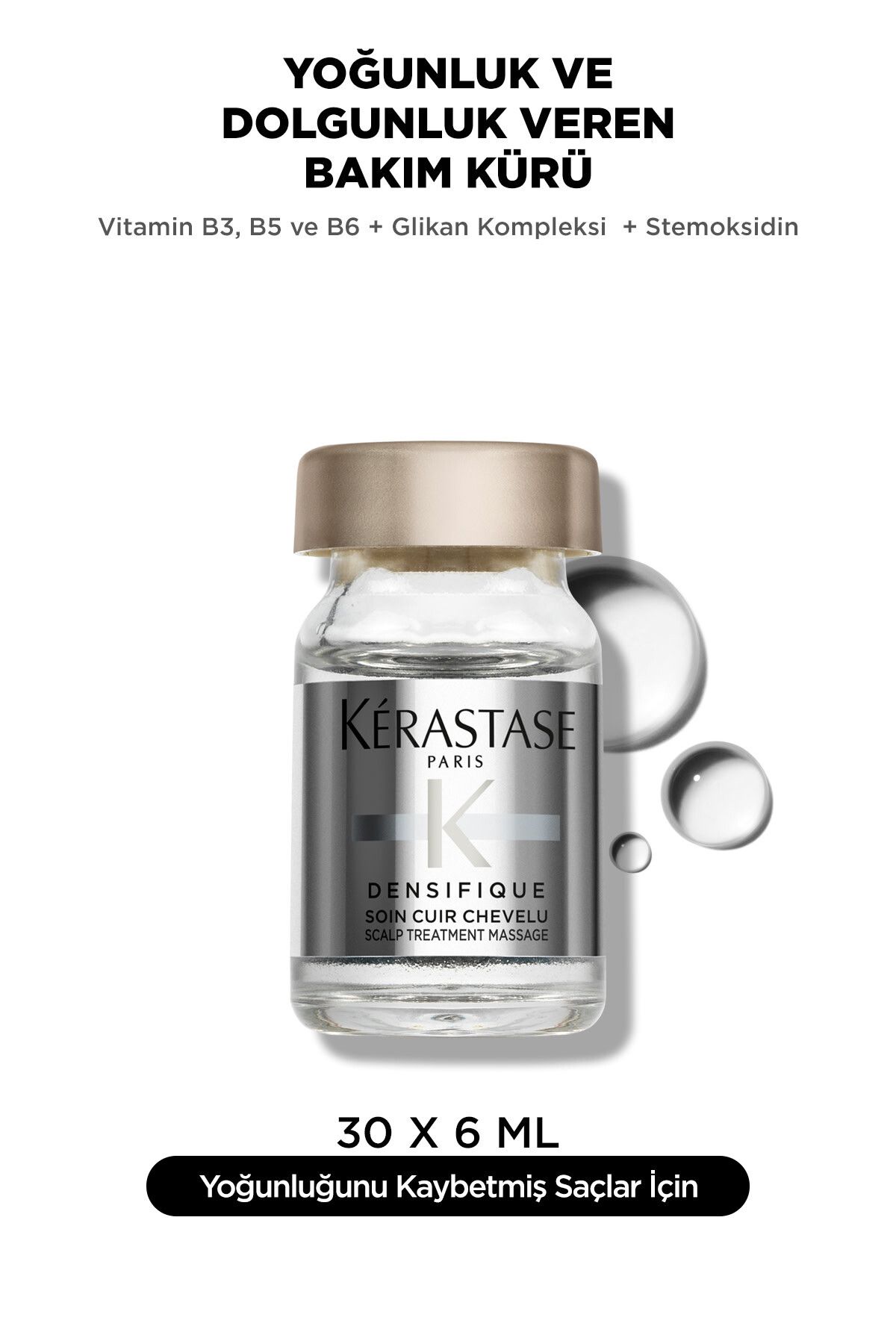 Kerastase Densifique Cure Densifique Yoğunluk Ve Dolgunluk Veren Bakım Kürü 6mlx30 6ml*30-1