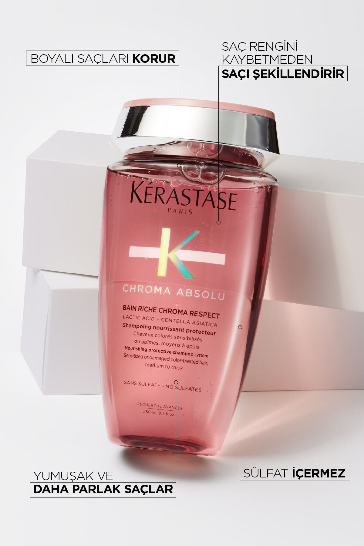 Kerastase Chroma Absolu Bain Riche Boyalı Saçlar Için Besleyici Ve Koruyucu Şampuan 250 ml-7