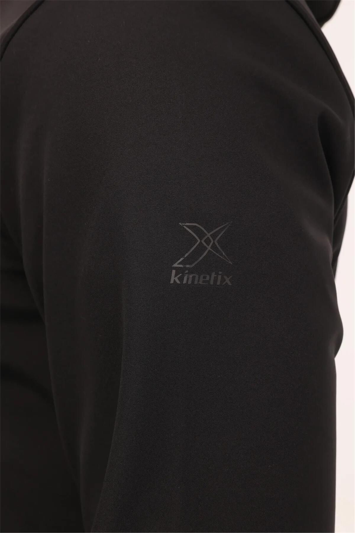 Kinetix-4W 4Pr Black Men's Softshell Coat and Softshell 4Pr Black Men's Trails 6