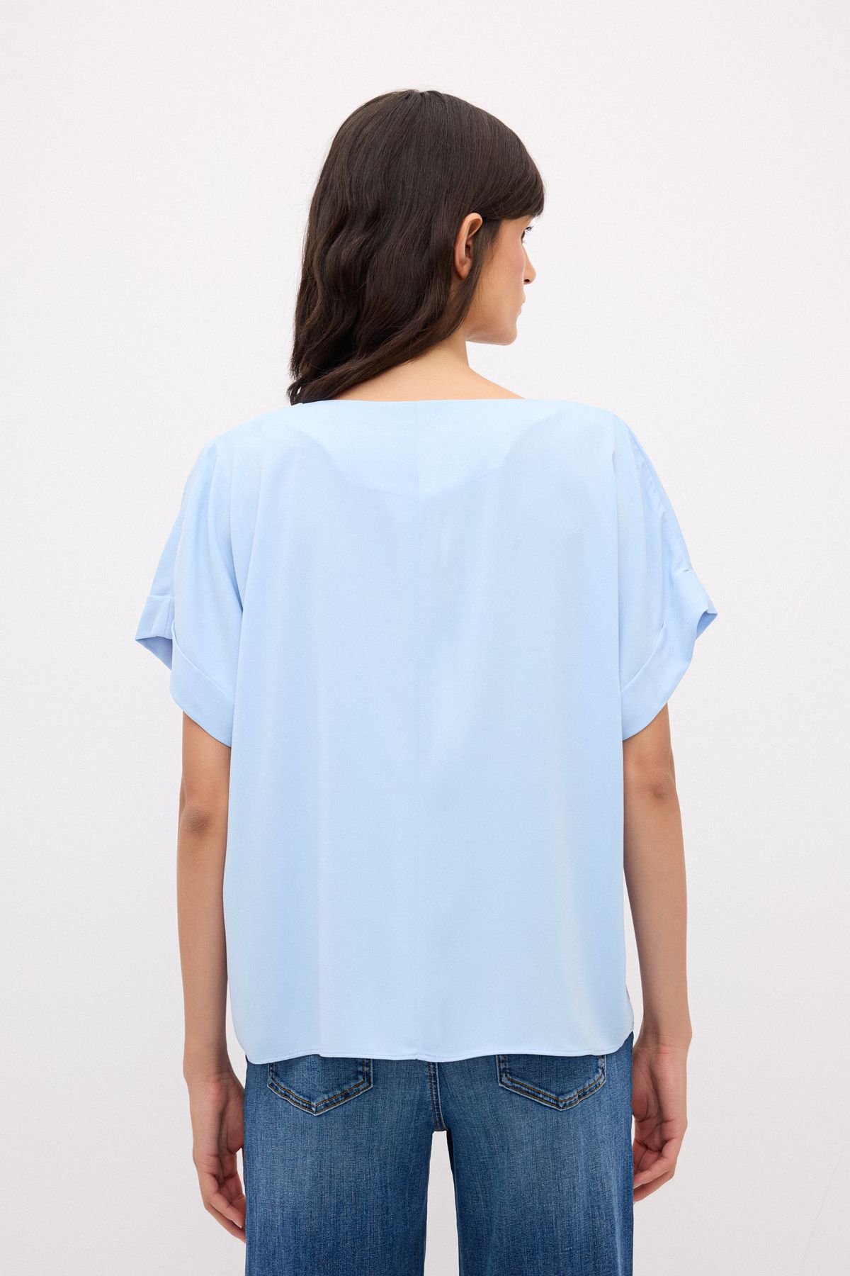 adL-Short Sleeve V-Neck Blouse 5