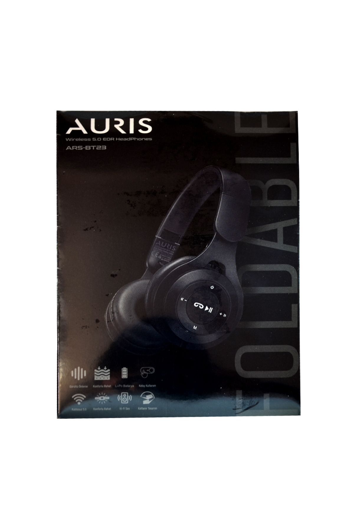 Auris Siyah BT23 Kulak Üstü Mix Bluetooth Kulaklık