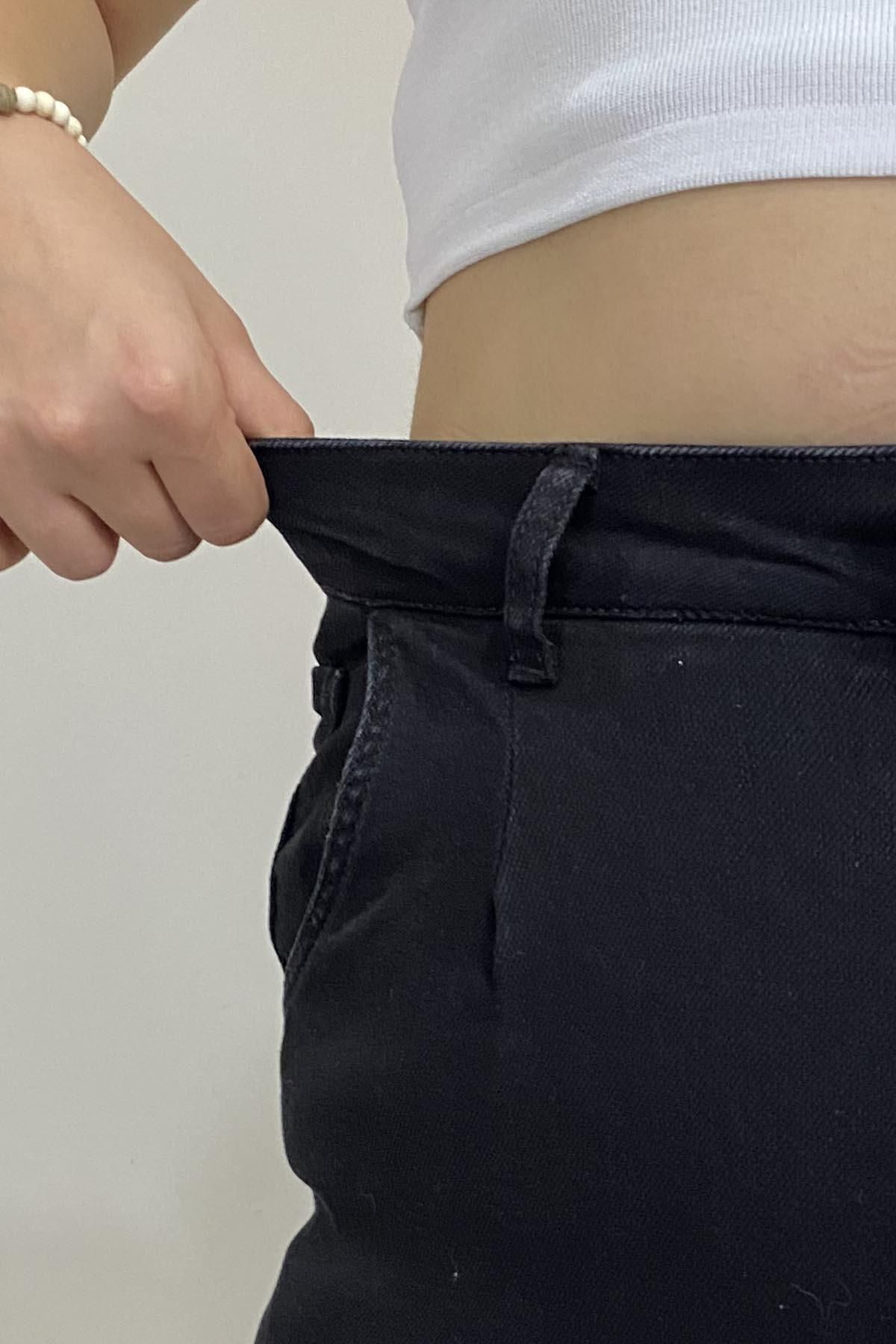 İstangül Butik-Full Lycra Large Size Jeans with Cuffs 3