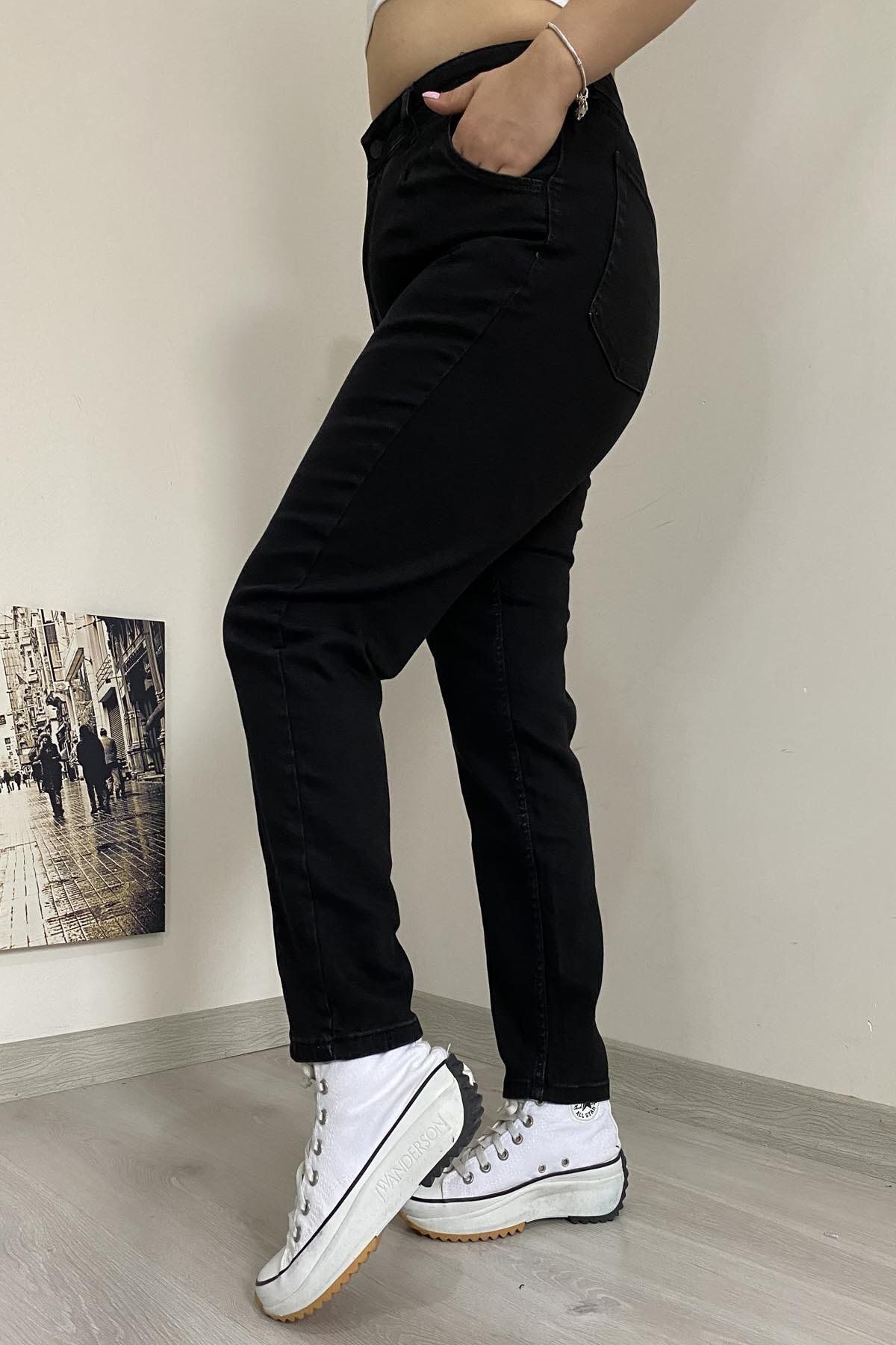 İstangül Butik-Full Lycra Large Size Jeans with Cuffs 5
