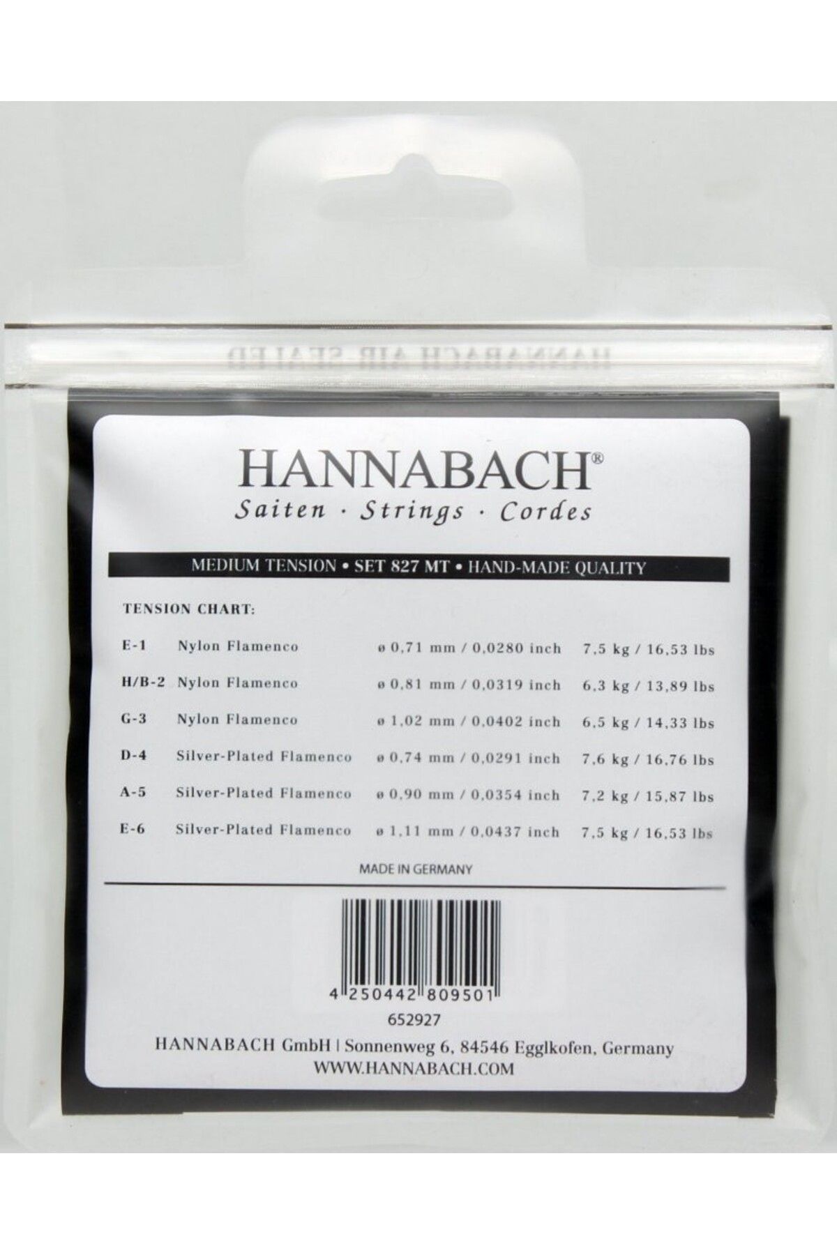 Hannabach-827 Mt Flamenco Guitar String 2