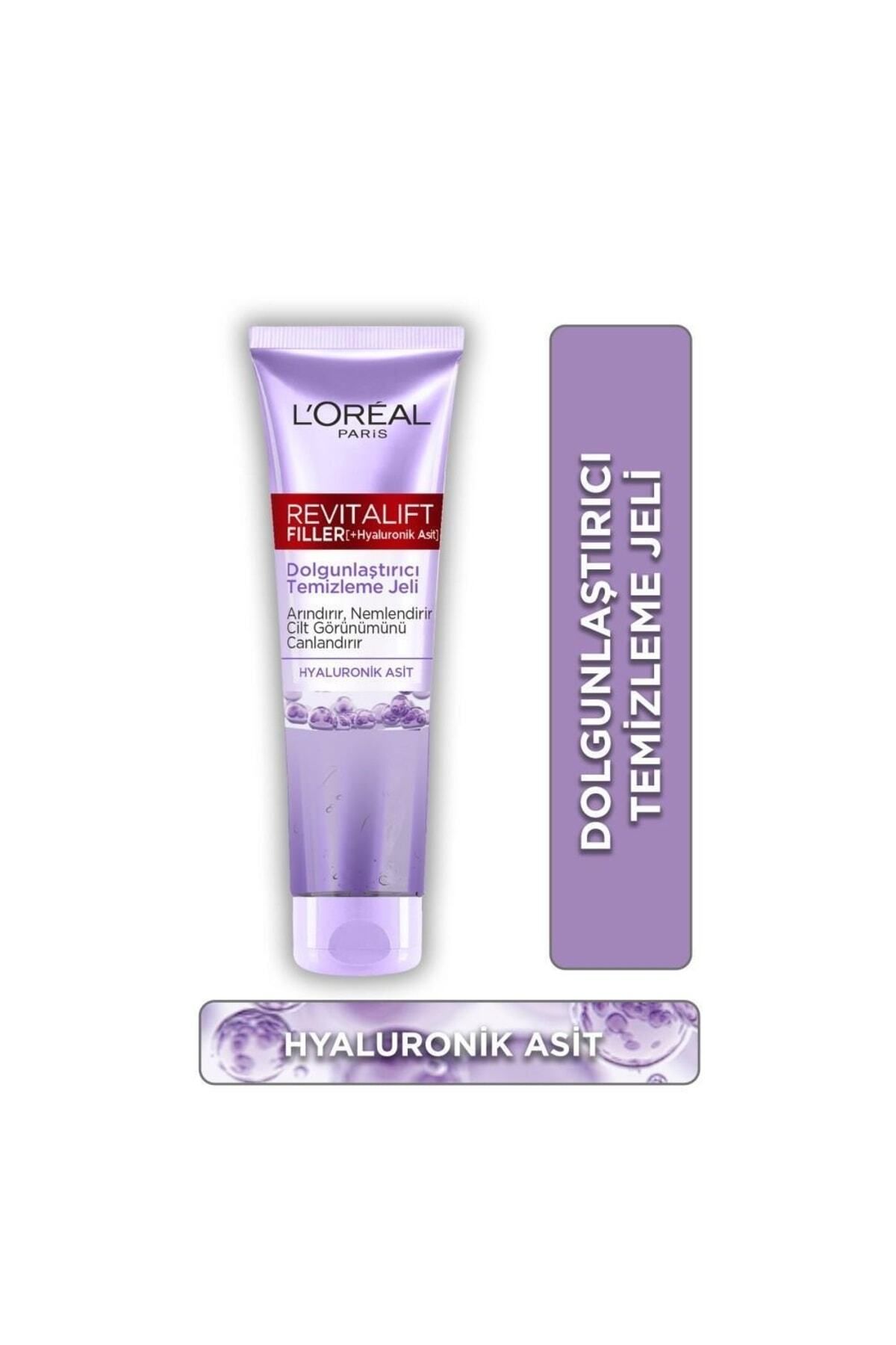 L'Oreal Paris Revitalift Filler Hyaluronik Asit Dolgunlaştırıcı Yüz Temizleme Jeli 150 Ml Arındırıcı