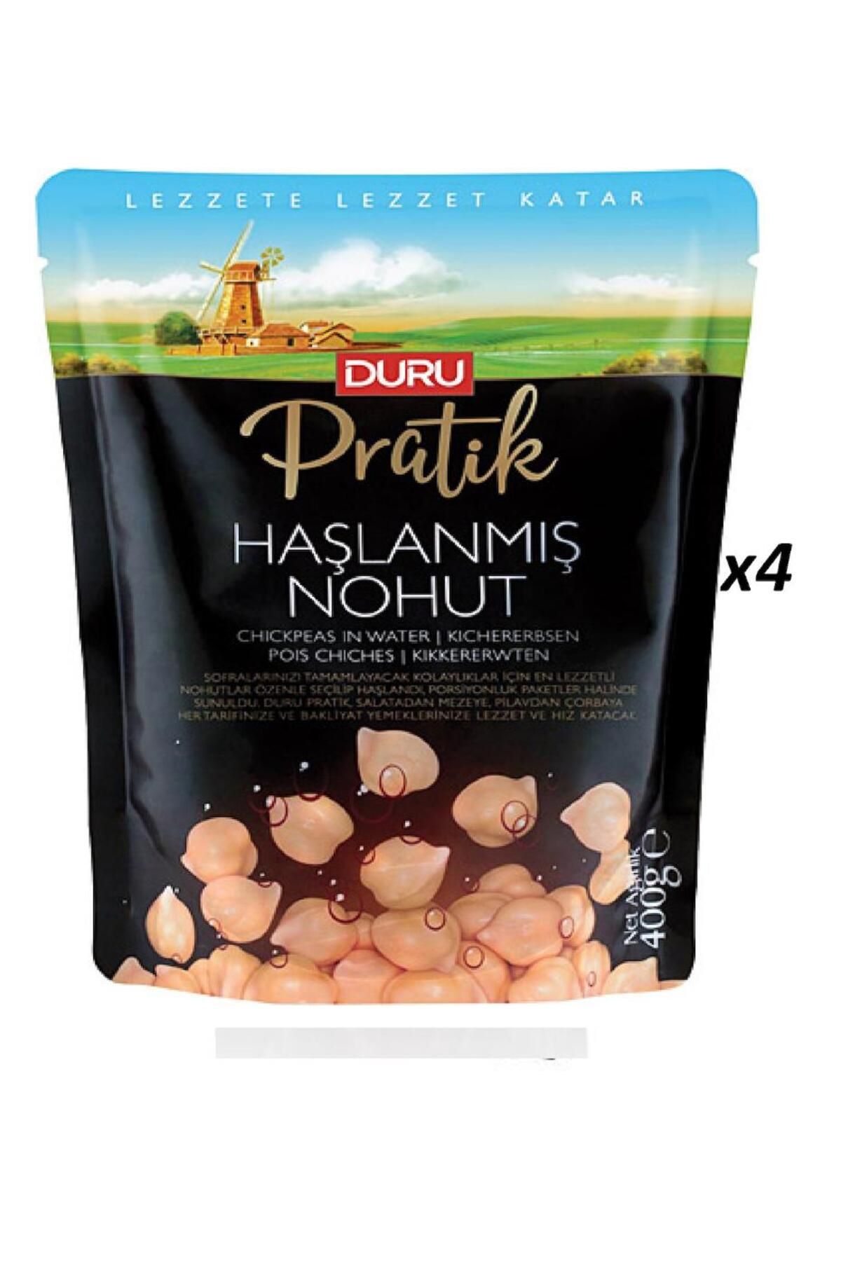 Duru Pratik Haşlanmış Nohut 4 x 400 G