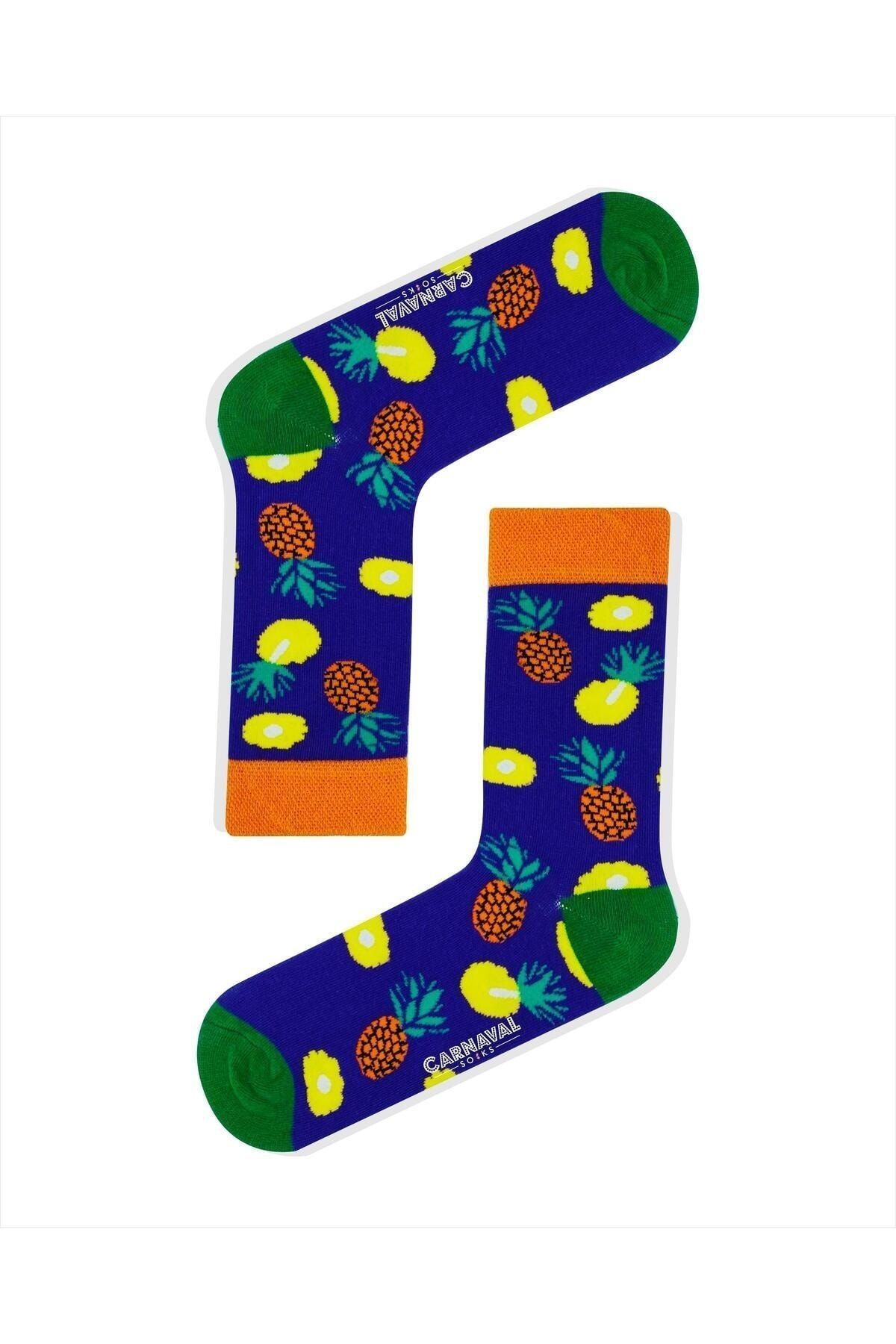 CARNAVAL SOCKS-Colorful Pineapple Patterned Socks 1