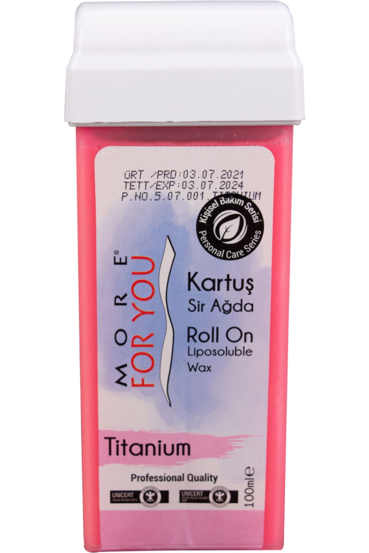 Bitkisel Kartuş Sir Ağda Titantum ( Pembe ) 100 ml