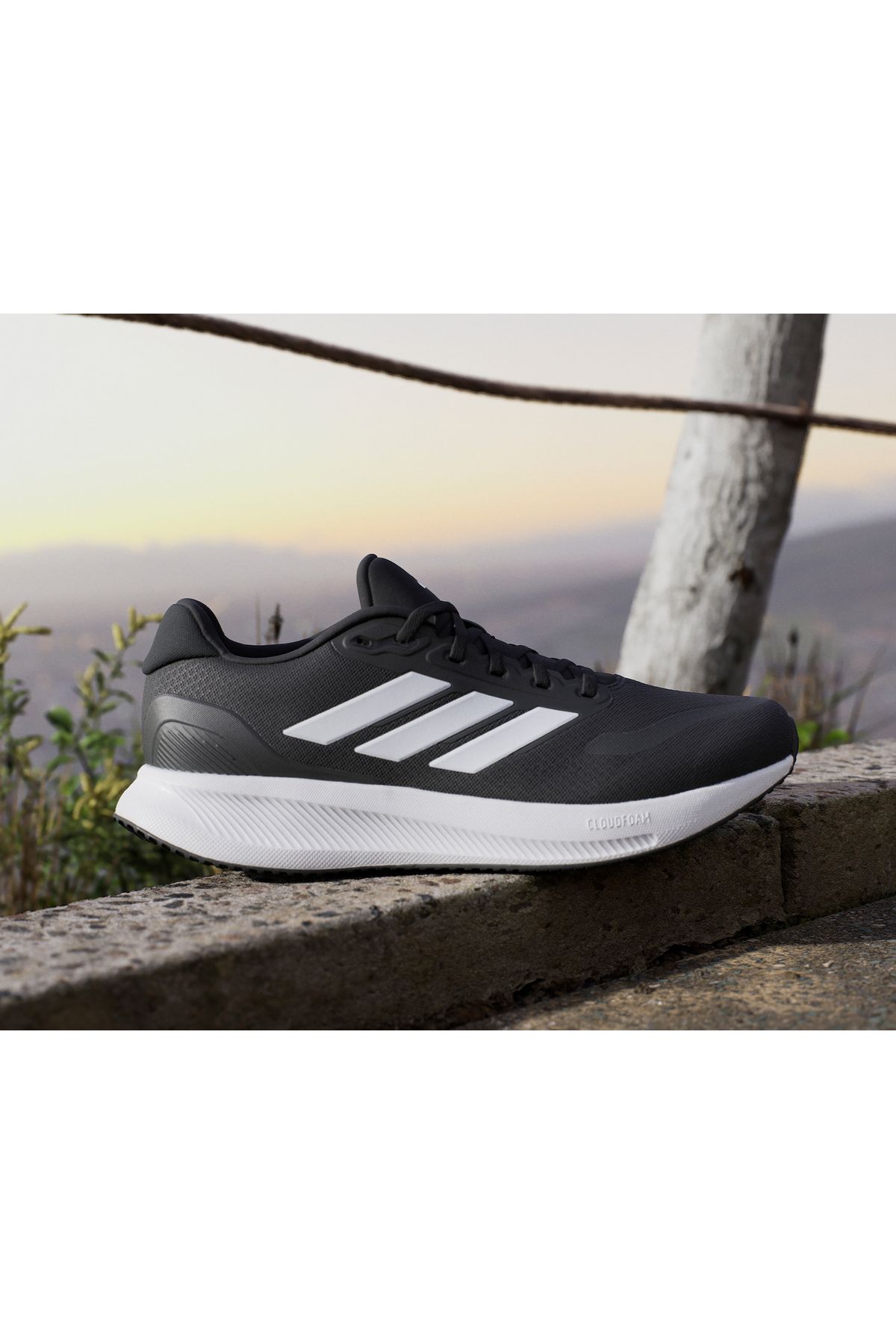 کفش دو و تمرین مشکی مردانه زنانه 5 در حال رانینگ سیاه adidas
