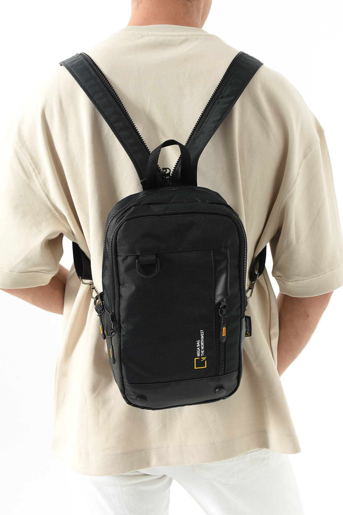 KASVA DERİ  Unisex Keten Su Geçirmez Çarpraz & Çiftkol Uyumlu Çanta , Body Bag - Görsel 2