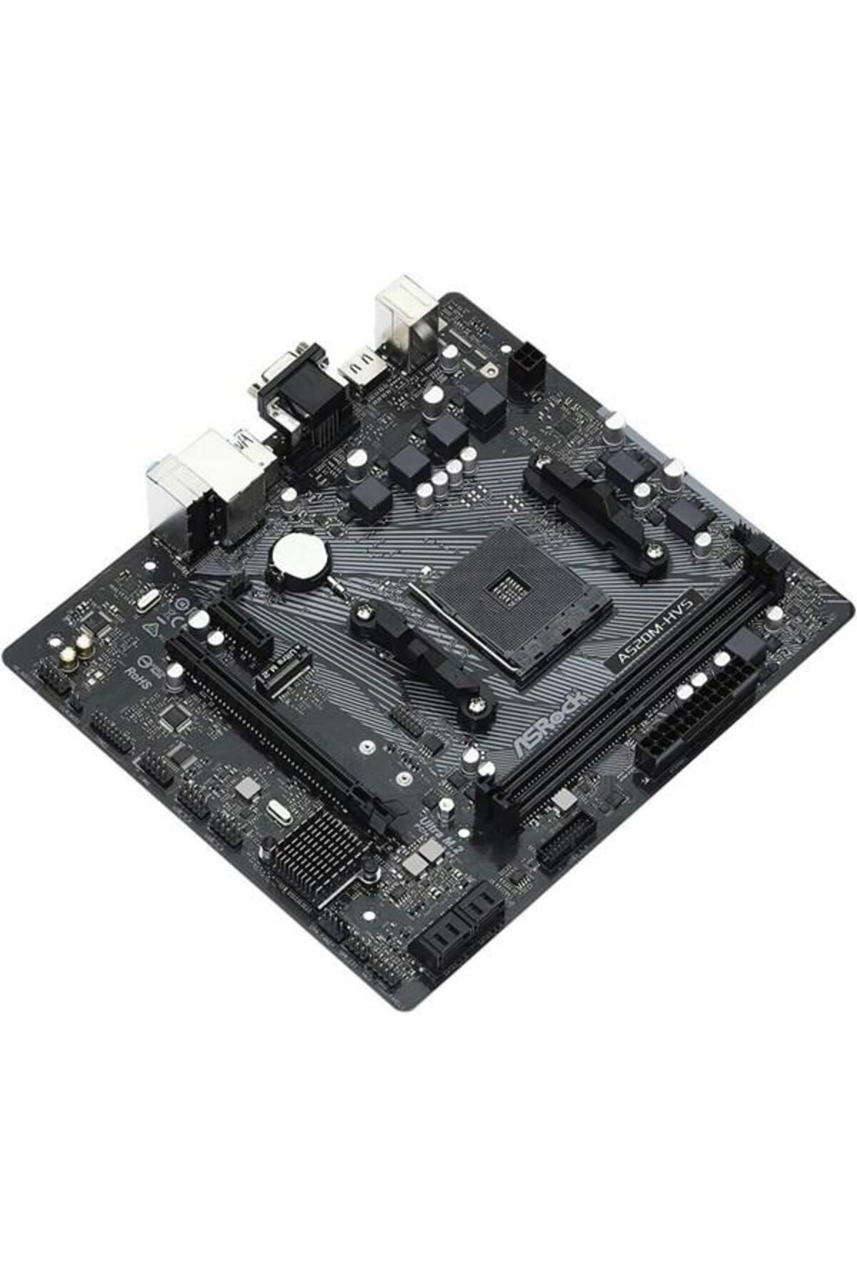ASROCK-A520m-hvs DDR4 HDMI PCIe 16x V4.0 AM4 Matx - Pcie 16x V4.0 Am4 Matx 3