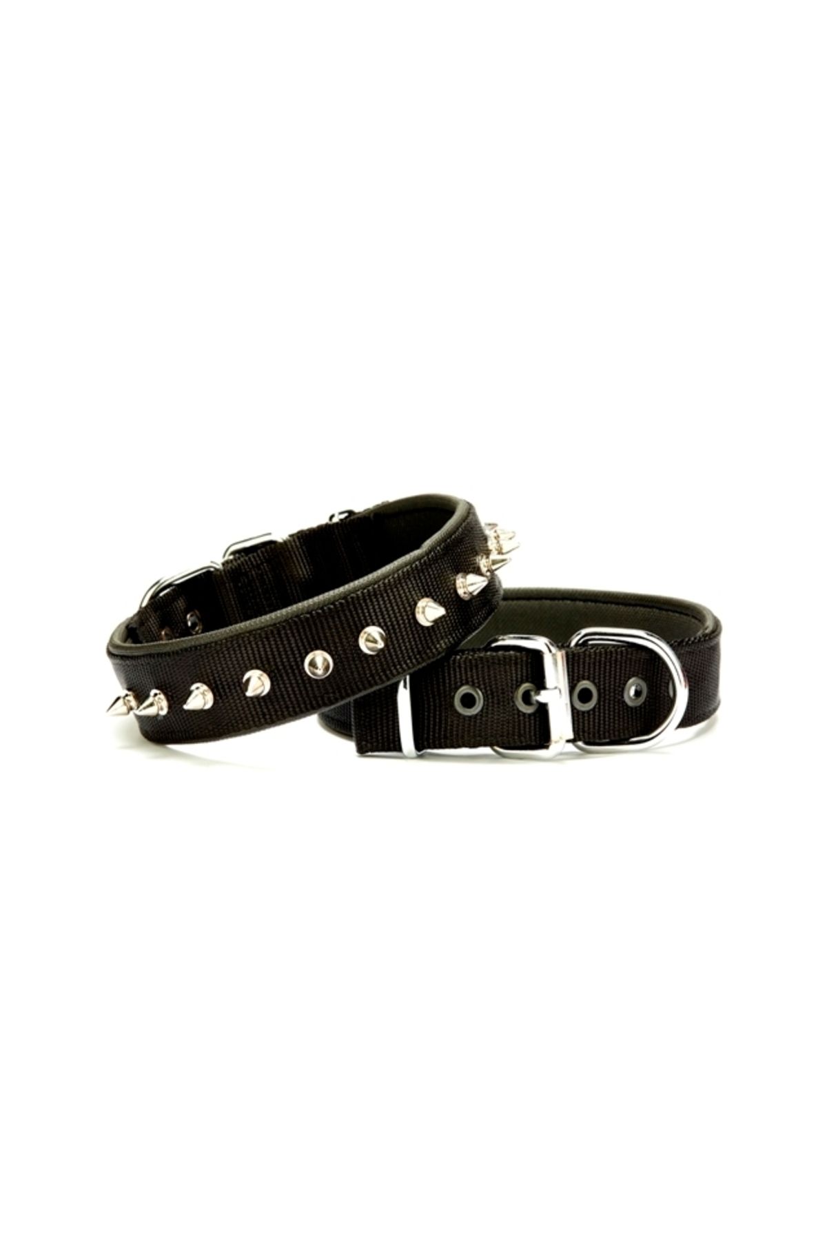 OEM Çivi Desenli Köpek Tasması 3*65 cm Siyah