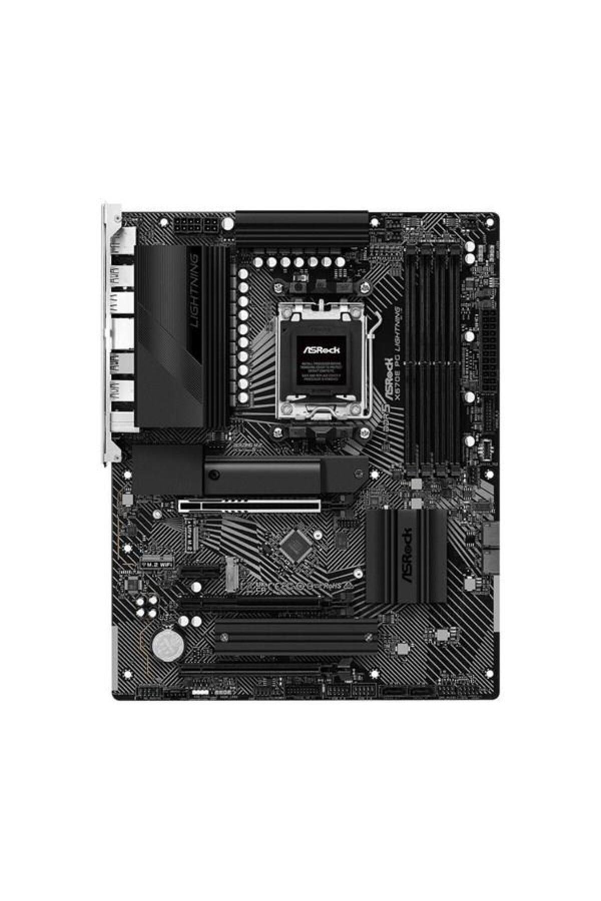 ASROCK-X670e PG Lightning DDR5 HDMI-DP PCIe 5.0 AM5 ATX إلى PCie 5.0 Ddr5 HDMI-DP PCIe 5.0 Am5 Atx 2