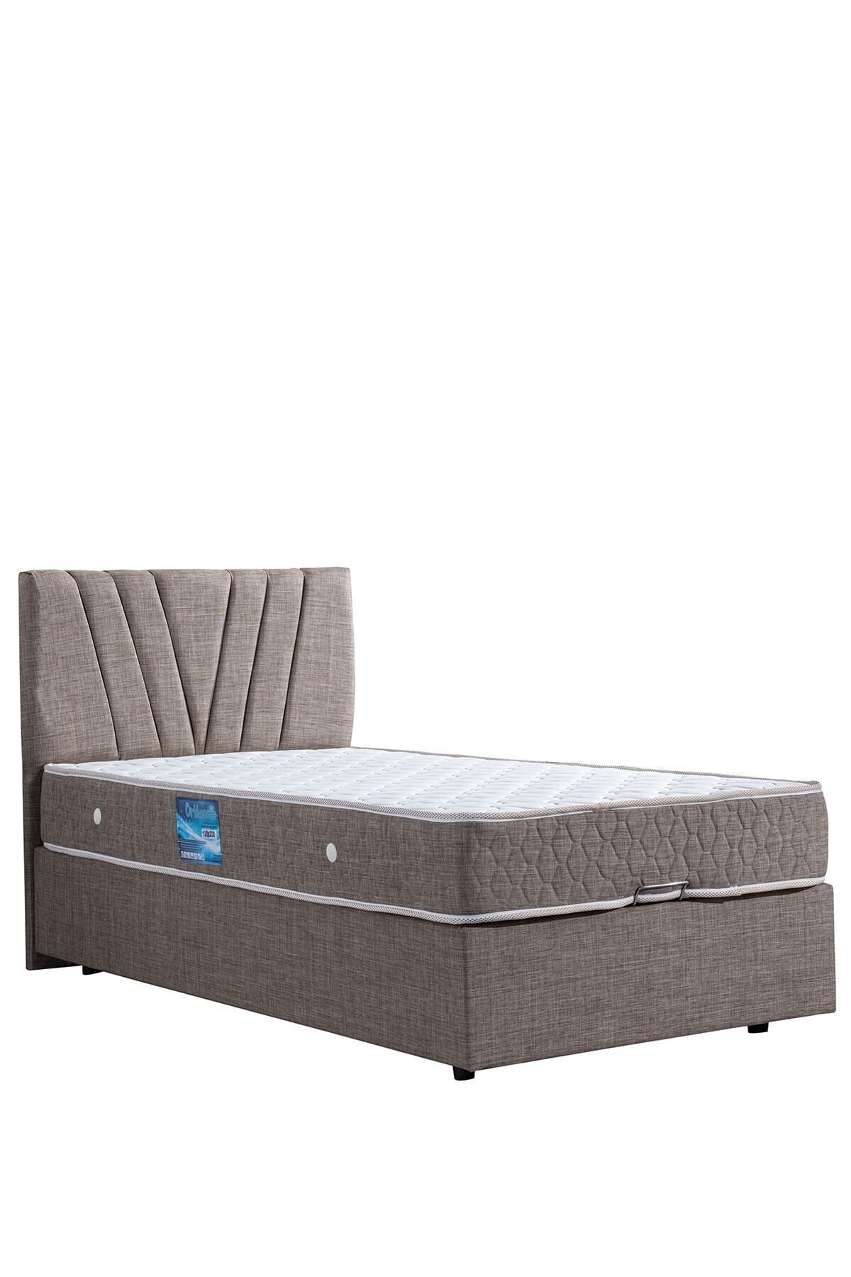 Fersa Ikili Set, Tek Kişilik Baza Başlık Seti, Kahverengi - 3