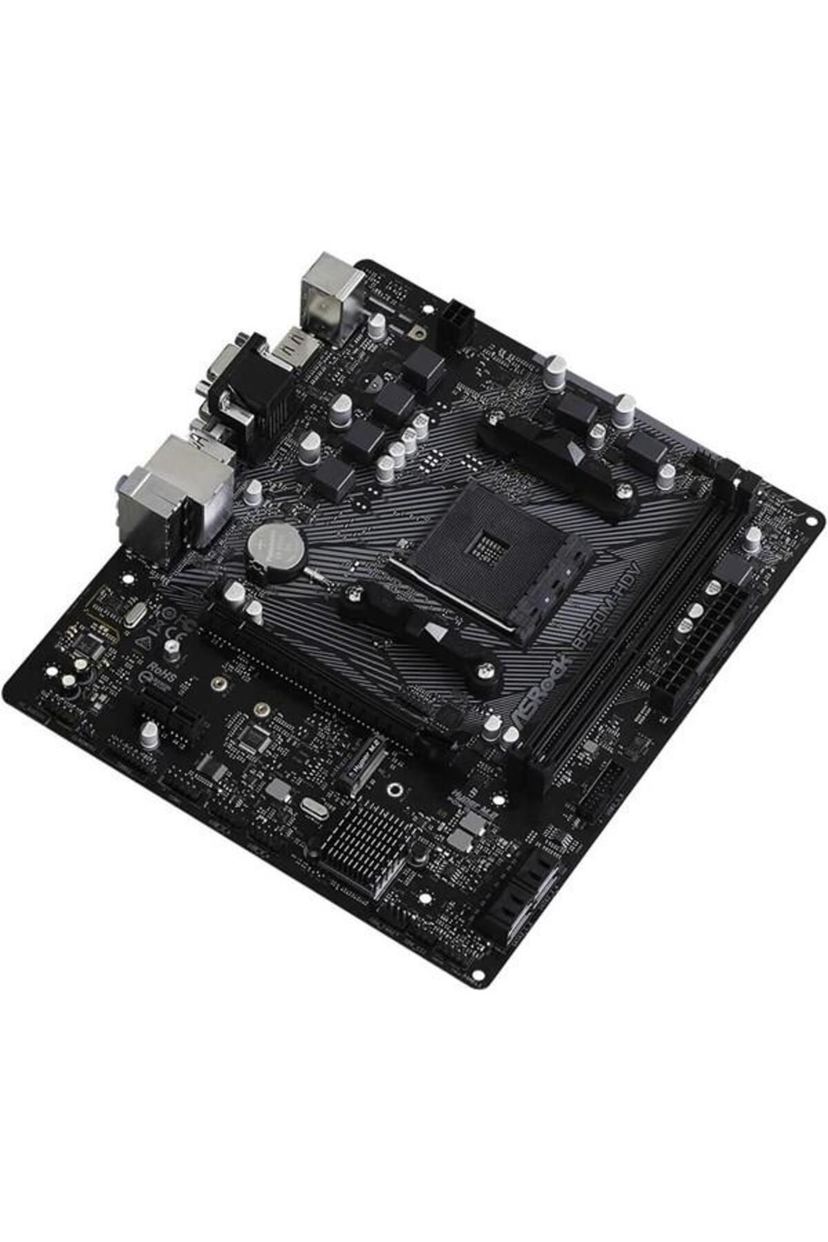 ASROCK-B550m-hdv Ddr4 Hdmı Dvı Pcıe 16x V4.0 Am4 Matx 3