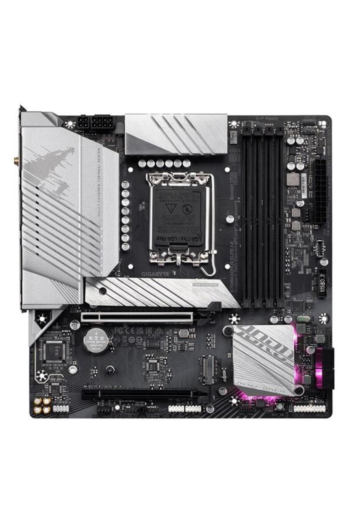 Gigabyte-Aorus Elite Ax B760m - WiFi-6e DDR5 HDMI DP PCiE 16x V5.0 1700p MatX Motherboard 2