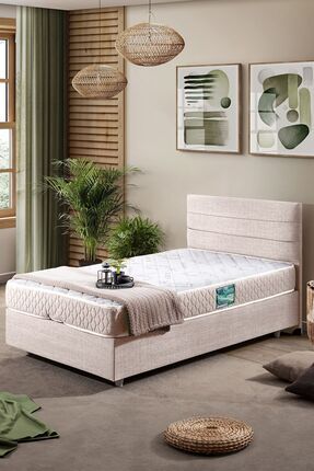 Setay Sofia Tek Kişilik Baza Başlık Comfort Yatak Seti Krem