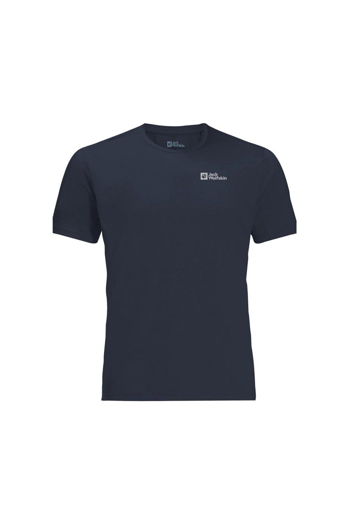 Jack Wolfskin Delgami S/s M Erkek Lacivert T-shirt
